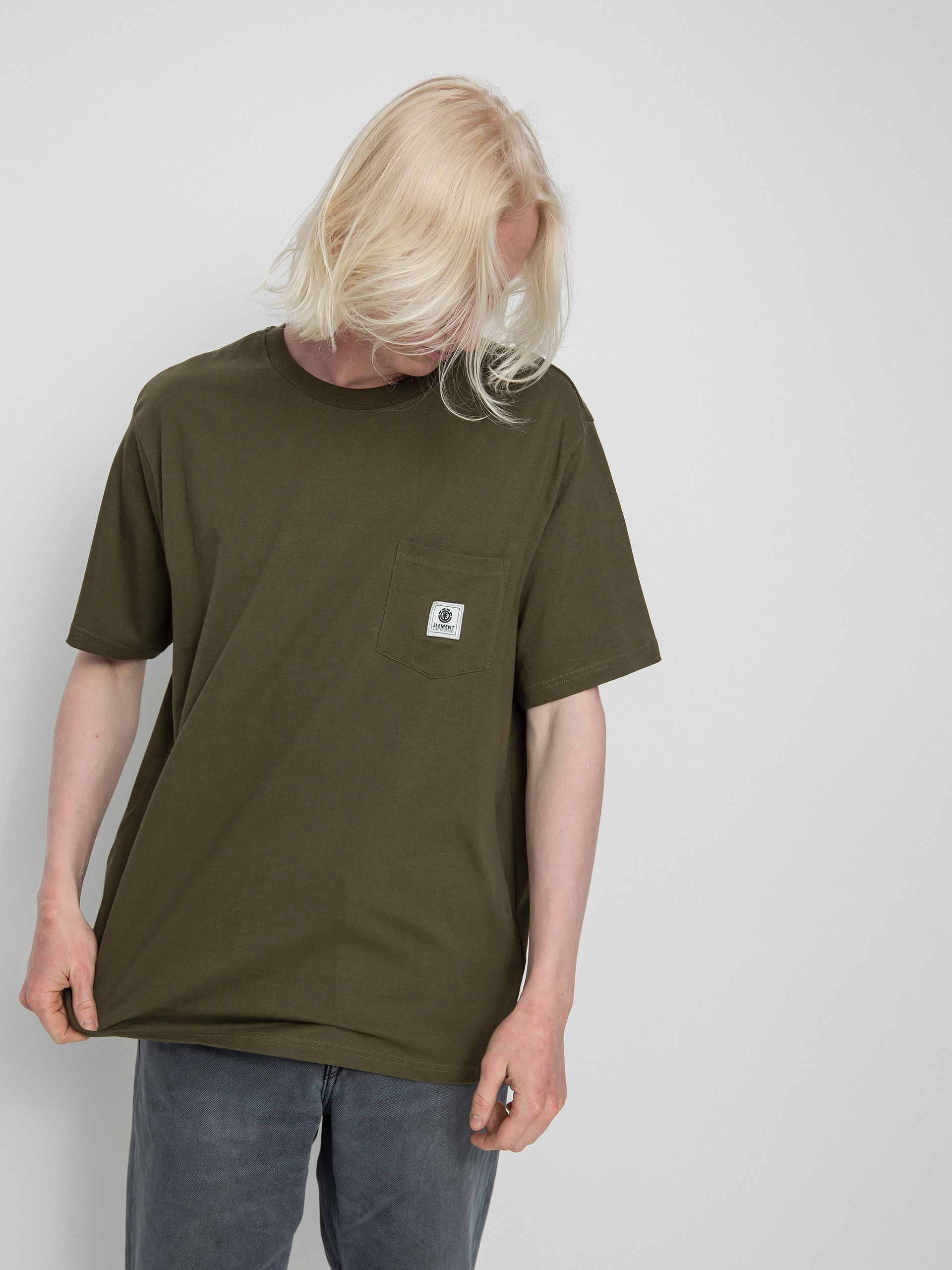 Element Basic Pocket Label póló (army)