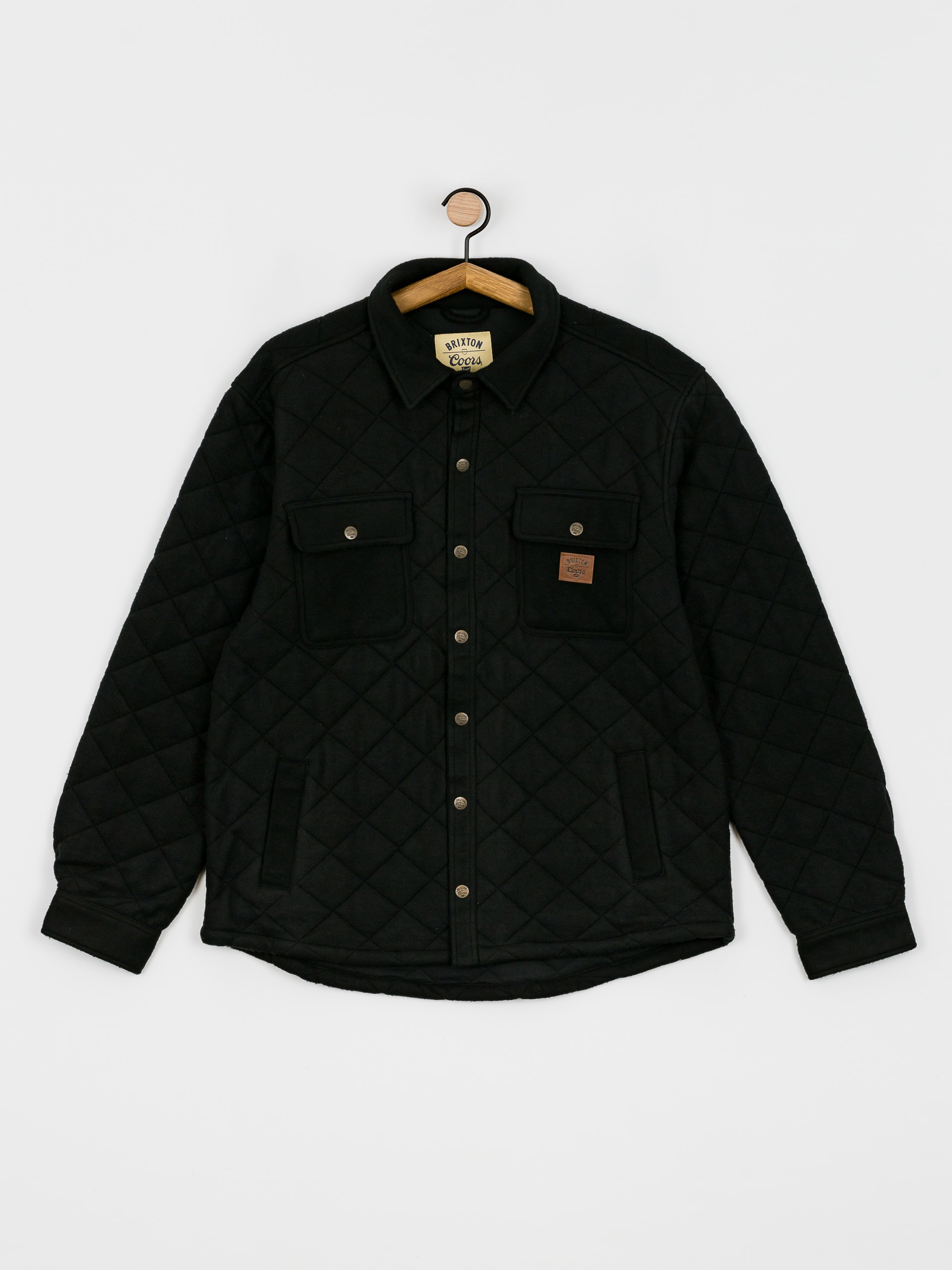 Brixton Coors Cass Quilted Fleece Dzseki (black)