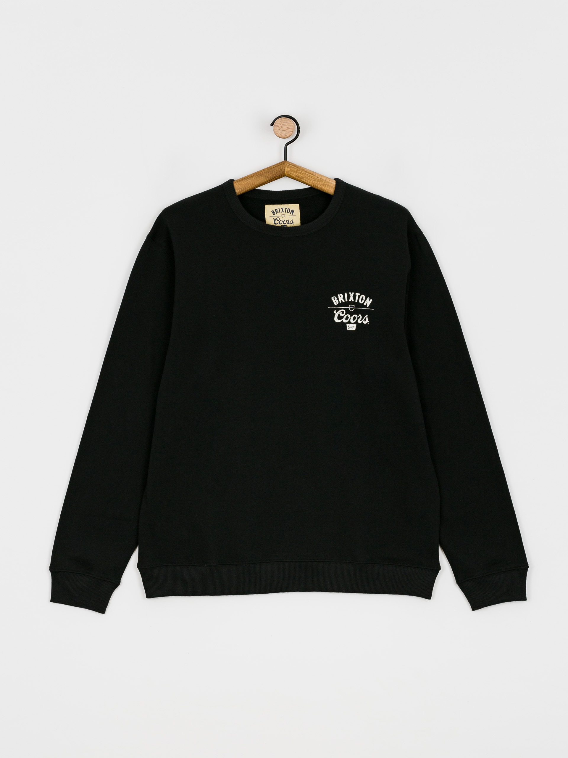 Brixton Coors Labor Crew Pulóver (black)