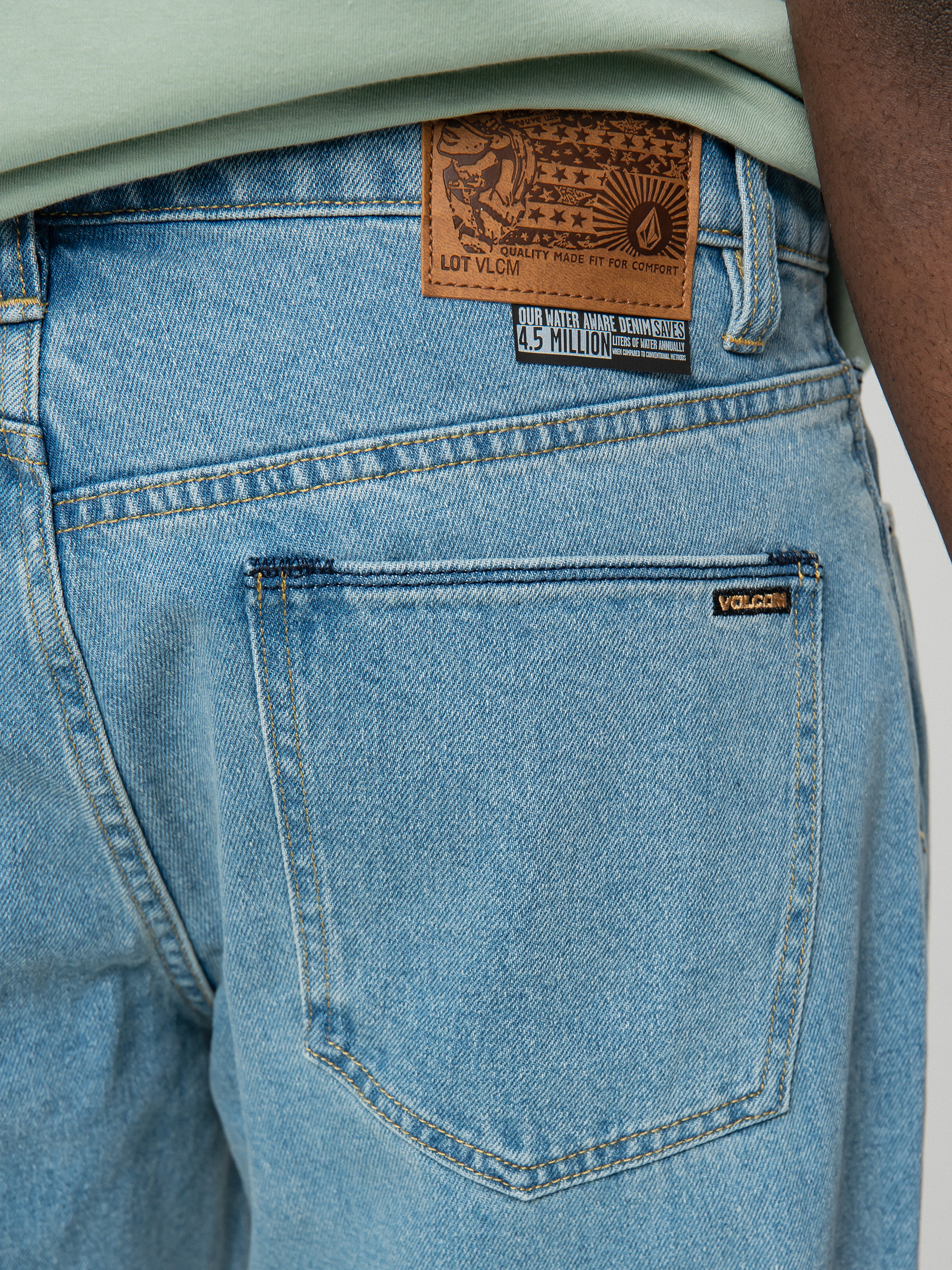 Volcom Modown Tapered Denim Kisnadrág (blue)