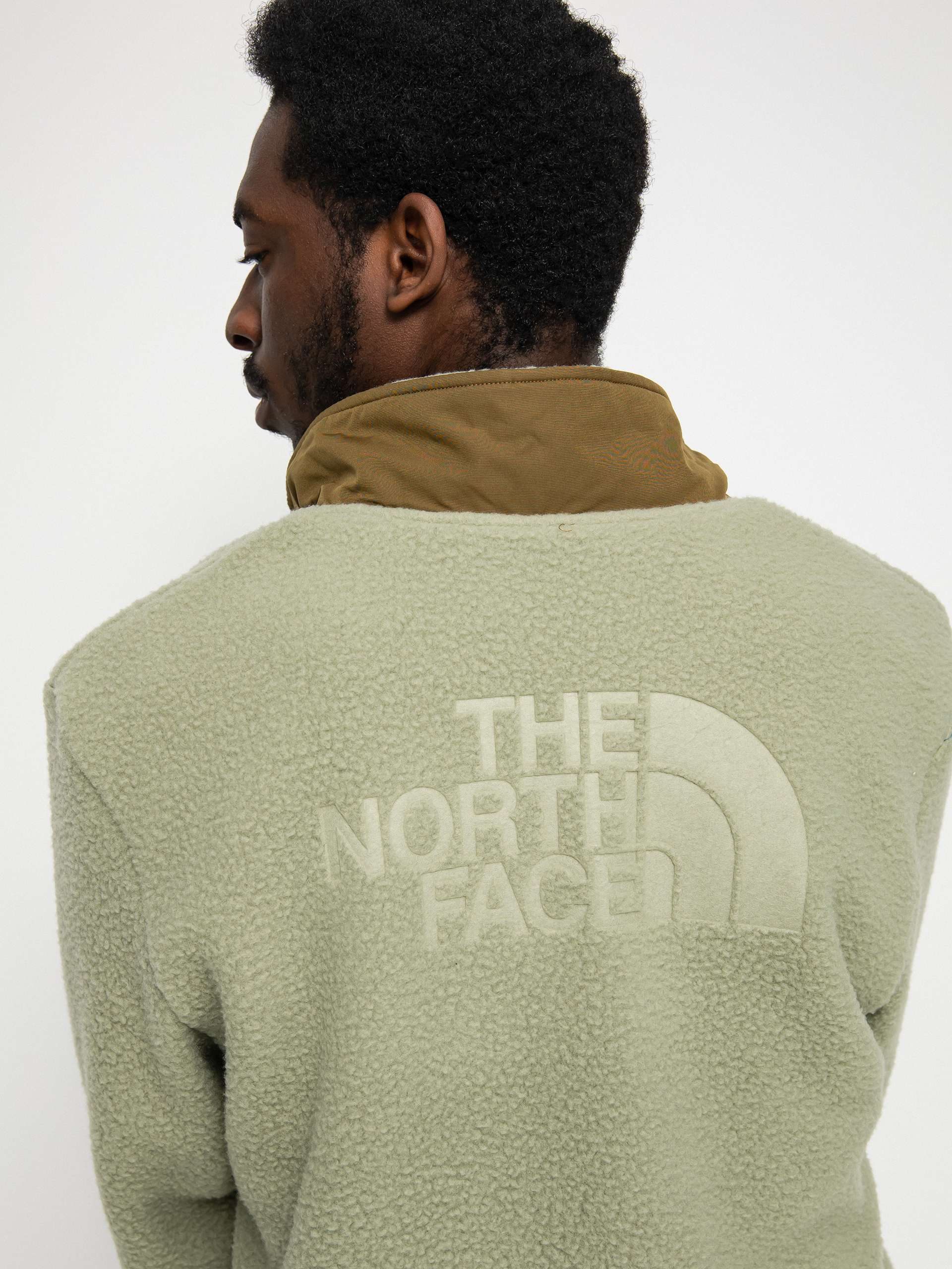 Férfi The North Face Bleaklow Polár pulóver (tea green/military olive)
