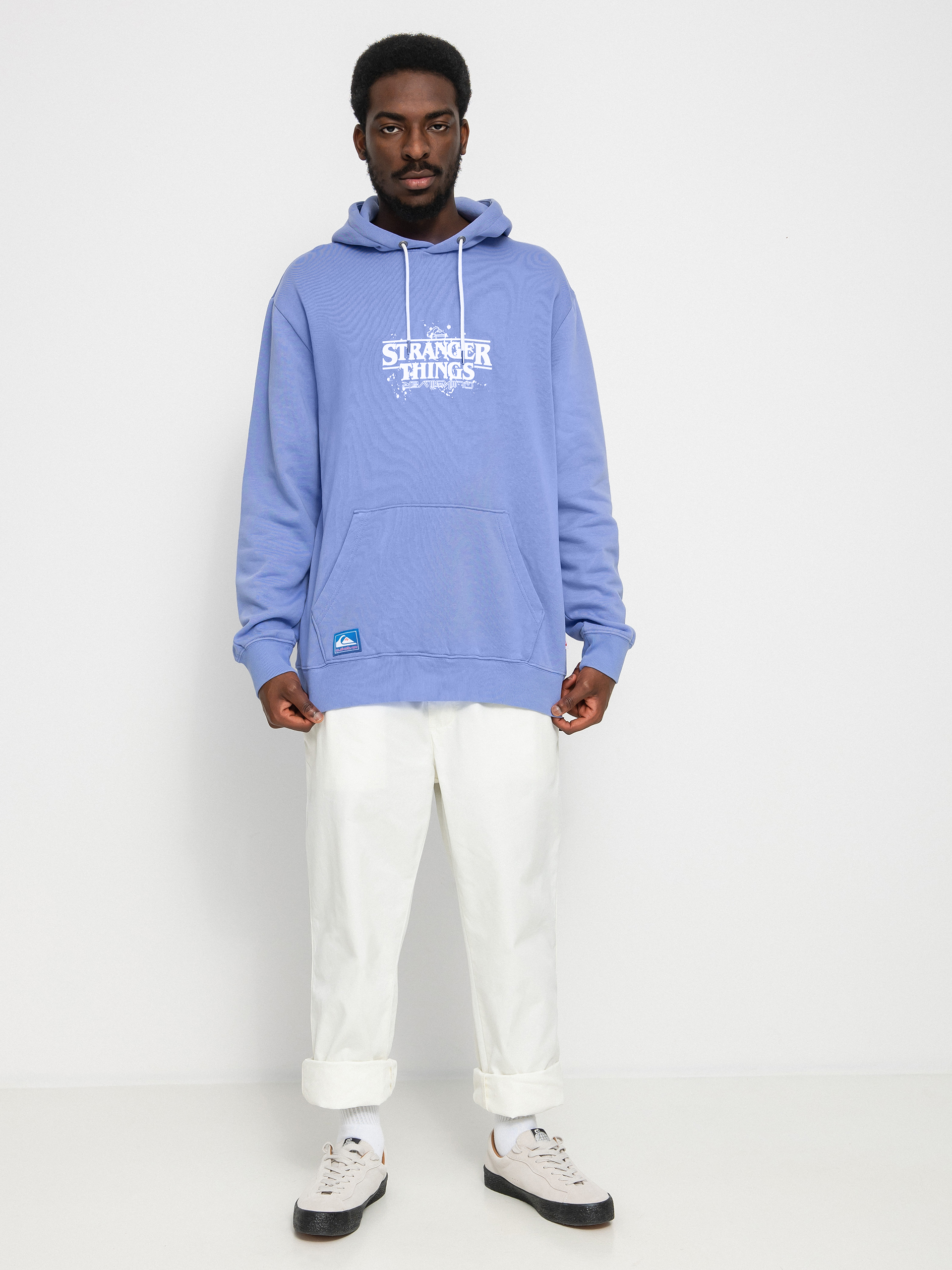 Quiksilver X Stranger Things Official Logo HD Kapucnis pulóver (jacaranda)