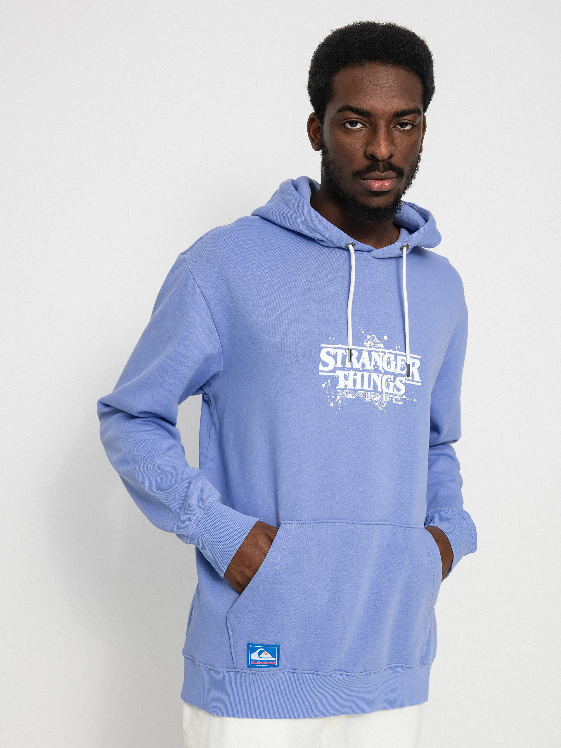 Quiksilver X Stranger Things Official Logo HD Kapucnis pulóver (jacaranda)