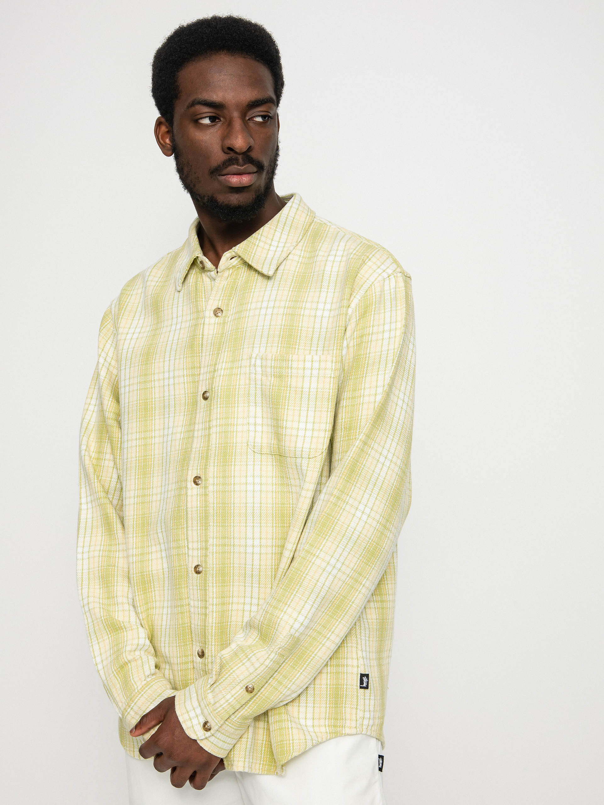 Stussy Beach Plaid Ing (lime)