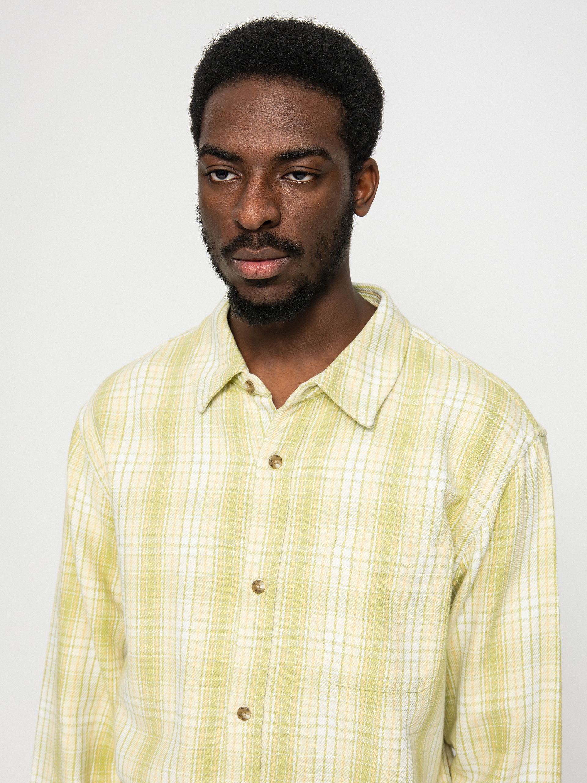 Stussy Beach Plaid Ing (lime)