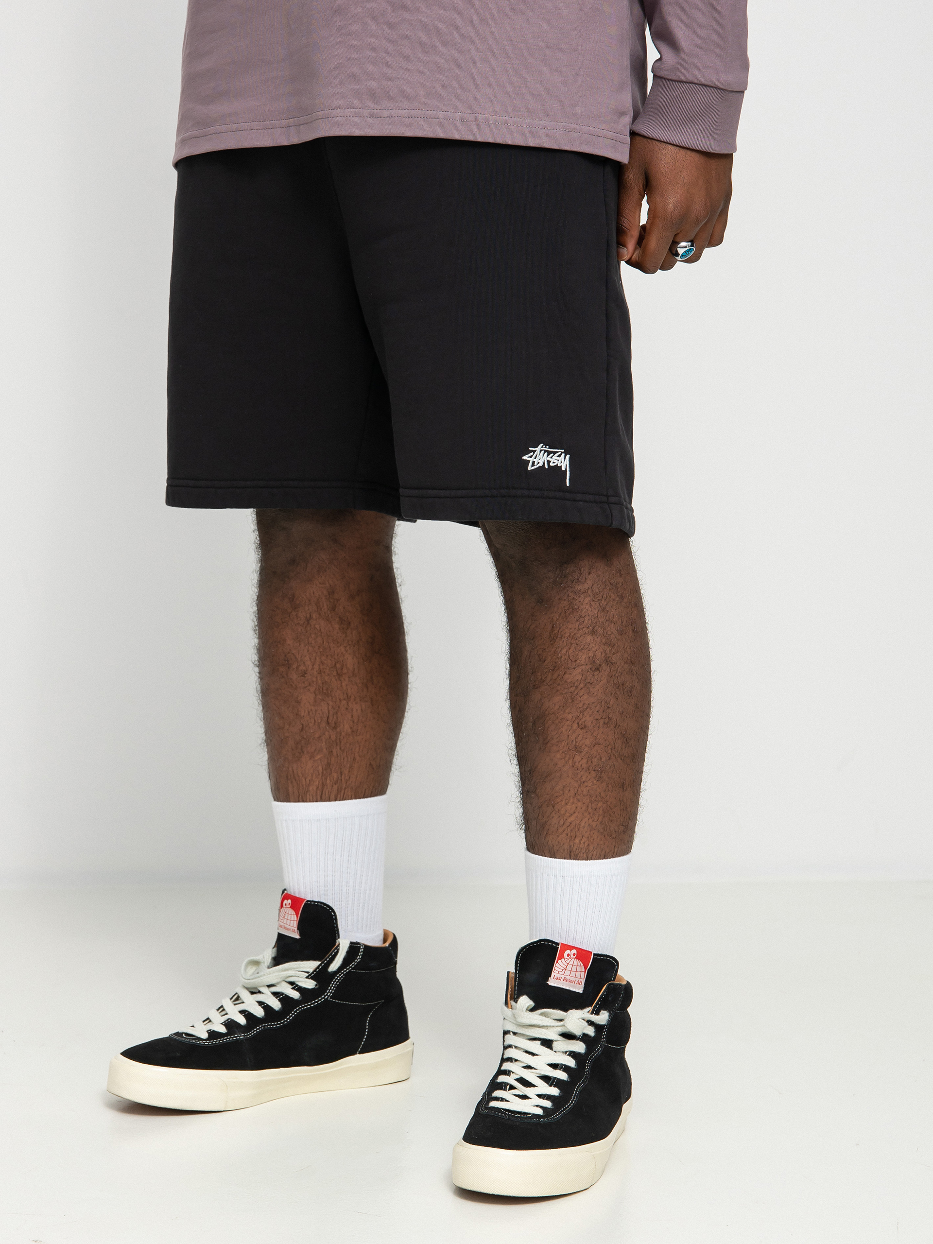 Stussy Stock Logo Rövidnadrág (black)