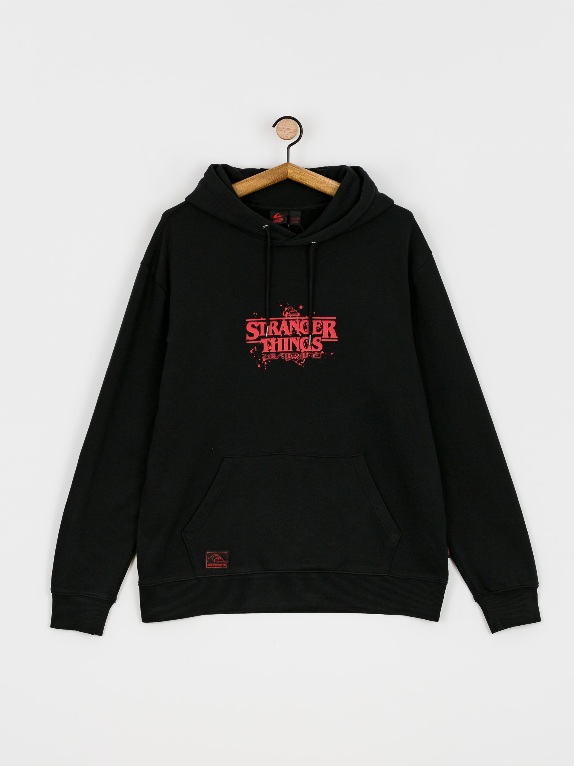 Quiksilver X Stranger Things Official Logo HD Kapucnis pulóver (black)