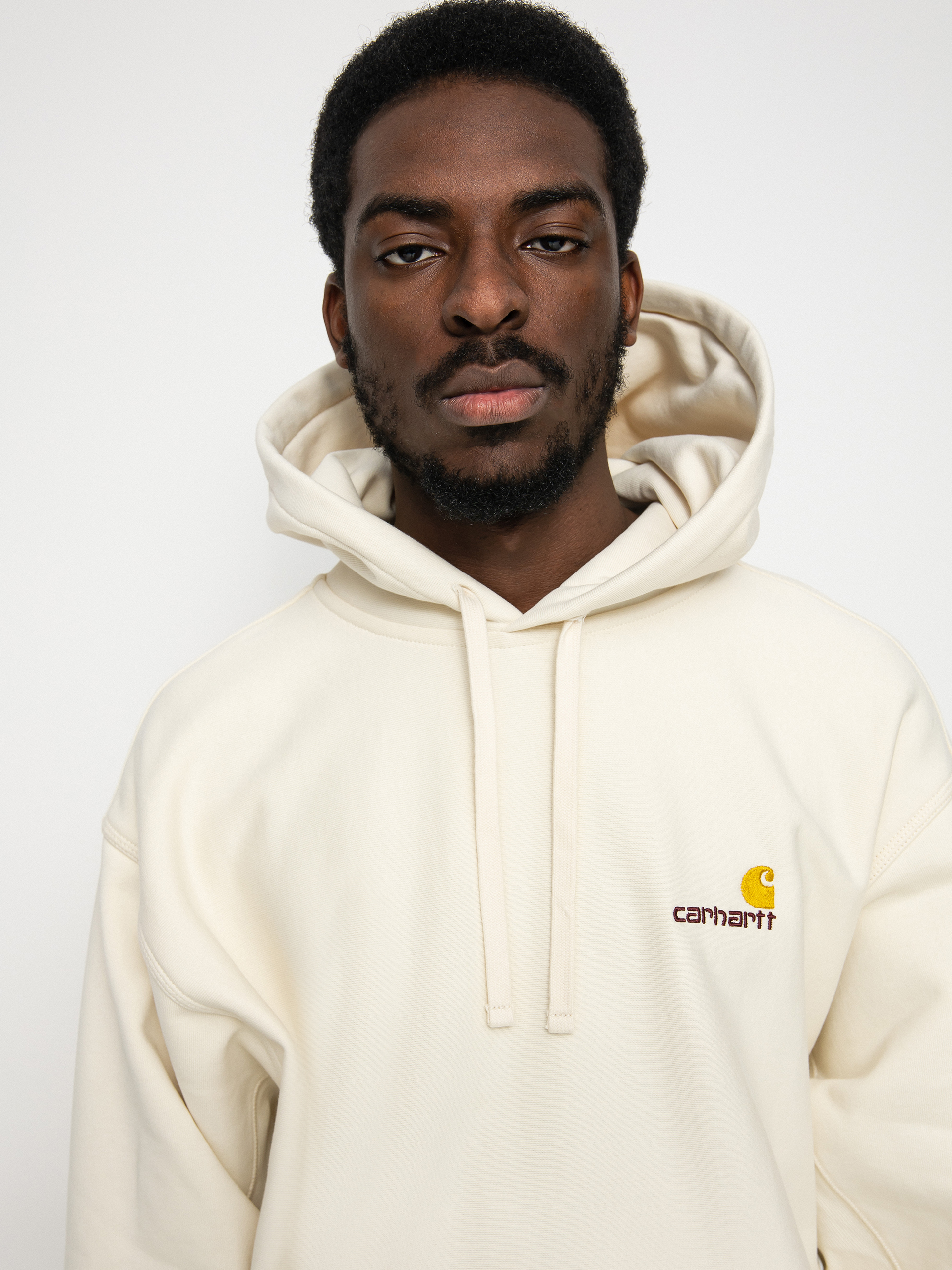 Carhartt WIP American Script HD Kapucnis pulóver (natural)