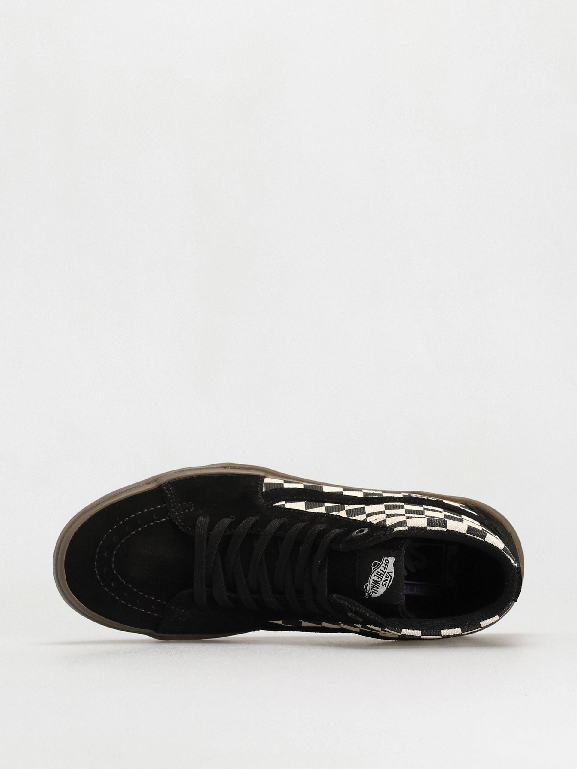 Vans Bmx Sk8 Hi Cipők (checkerboard black/dark gum)