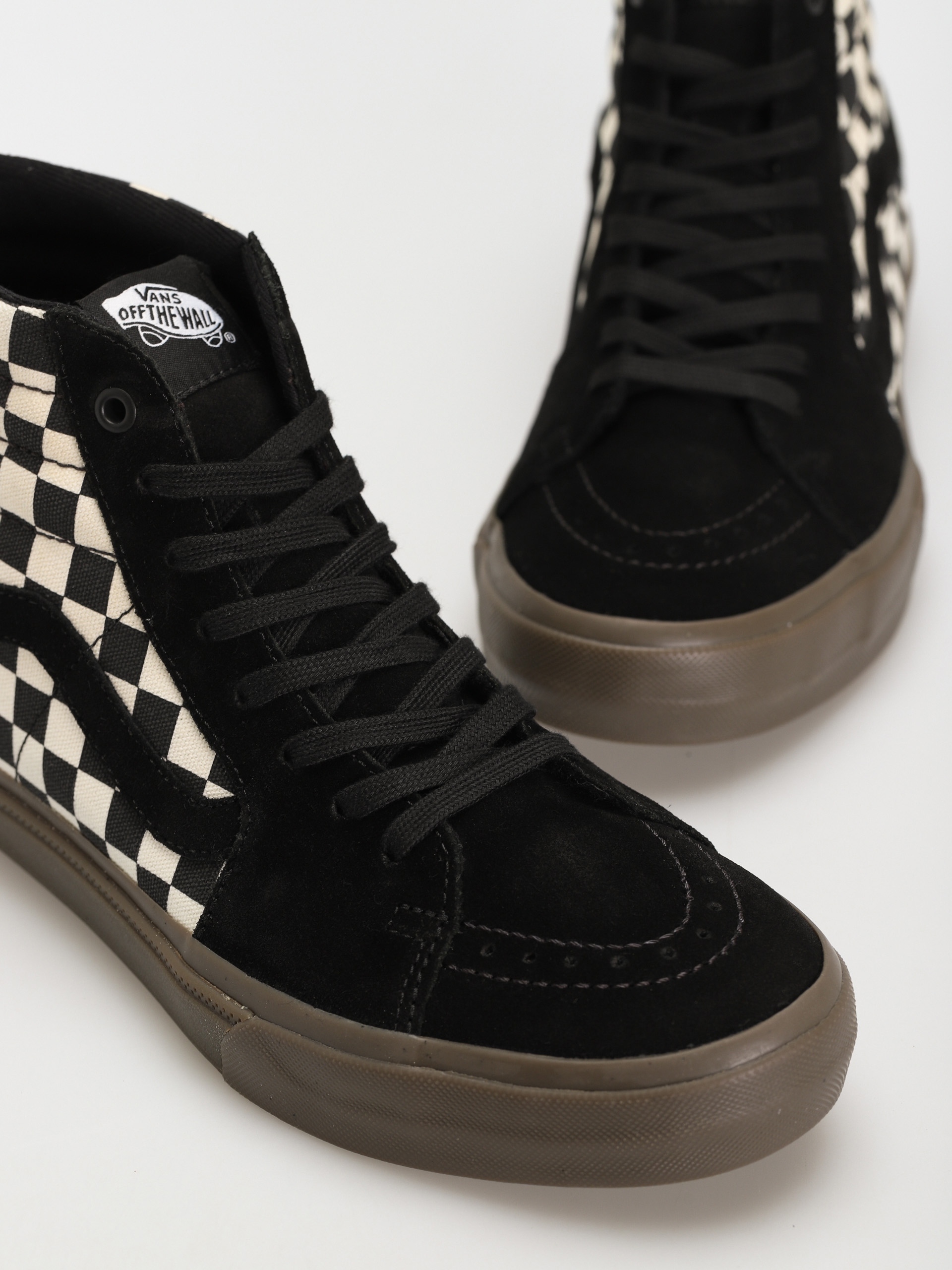 Vans Bmx Sk8 Hi Cipők (checkerboard black/dark gum)
