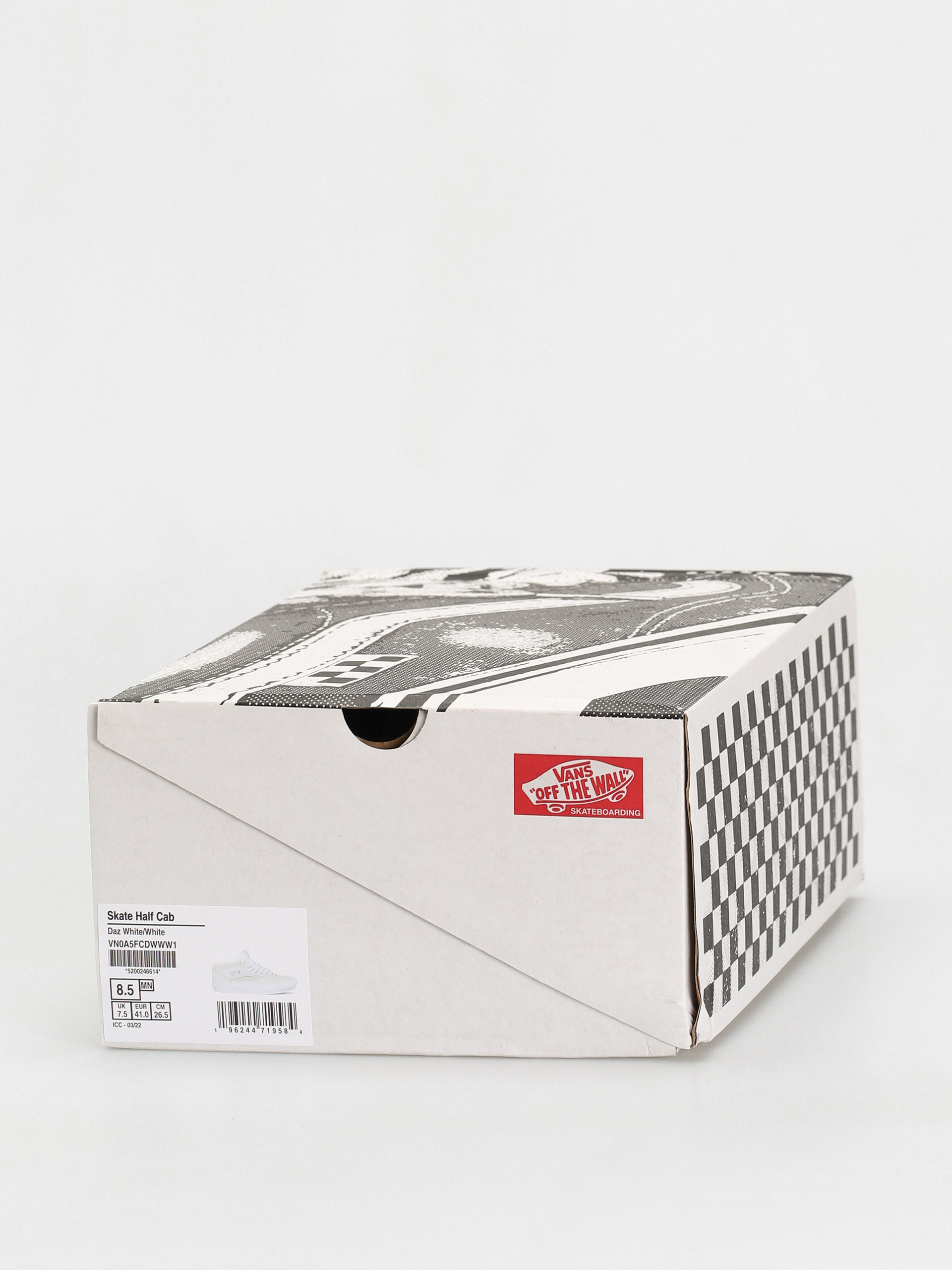 Vans Skate Half Cab Cipők (daz white/white)