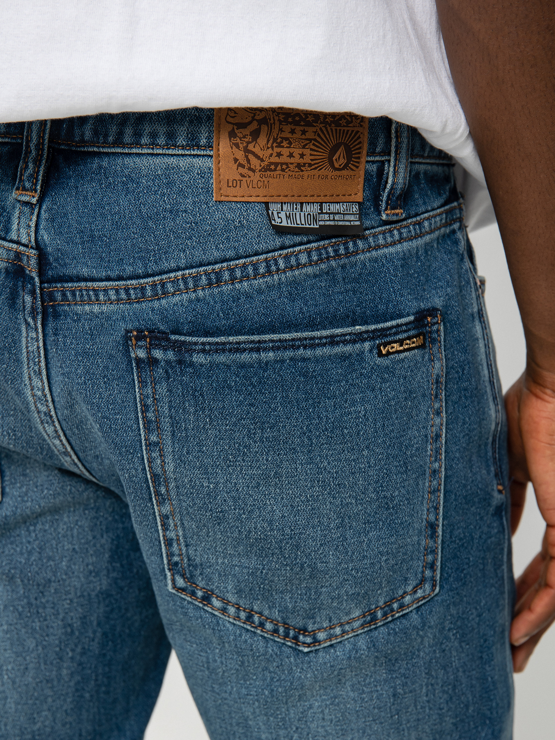 Volcom 2X4 Denim Kisnadrág (middle broken blue)