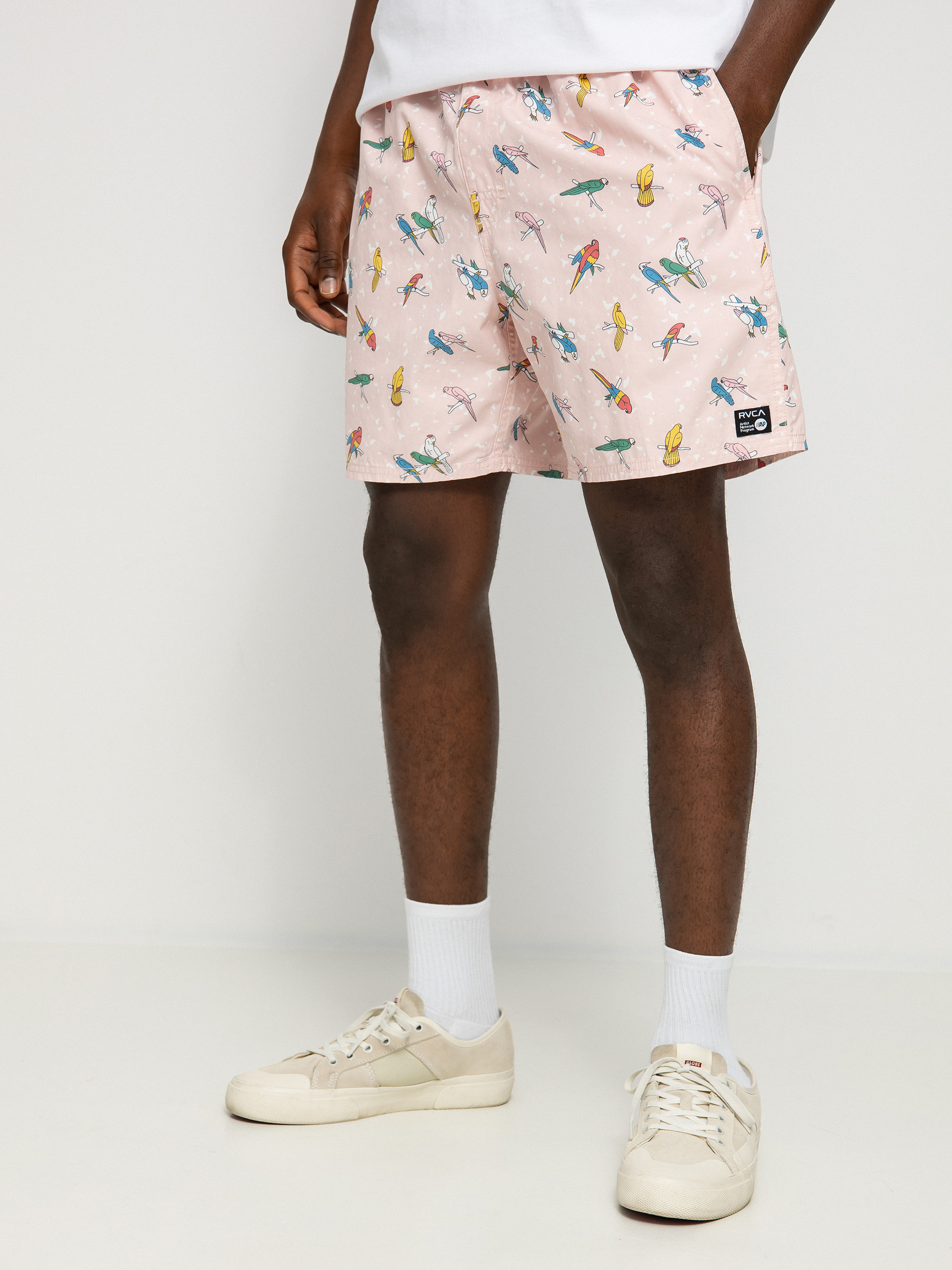 RVCA Lp X Klw Elastic Boardshort (pink)