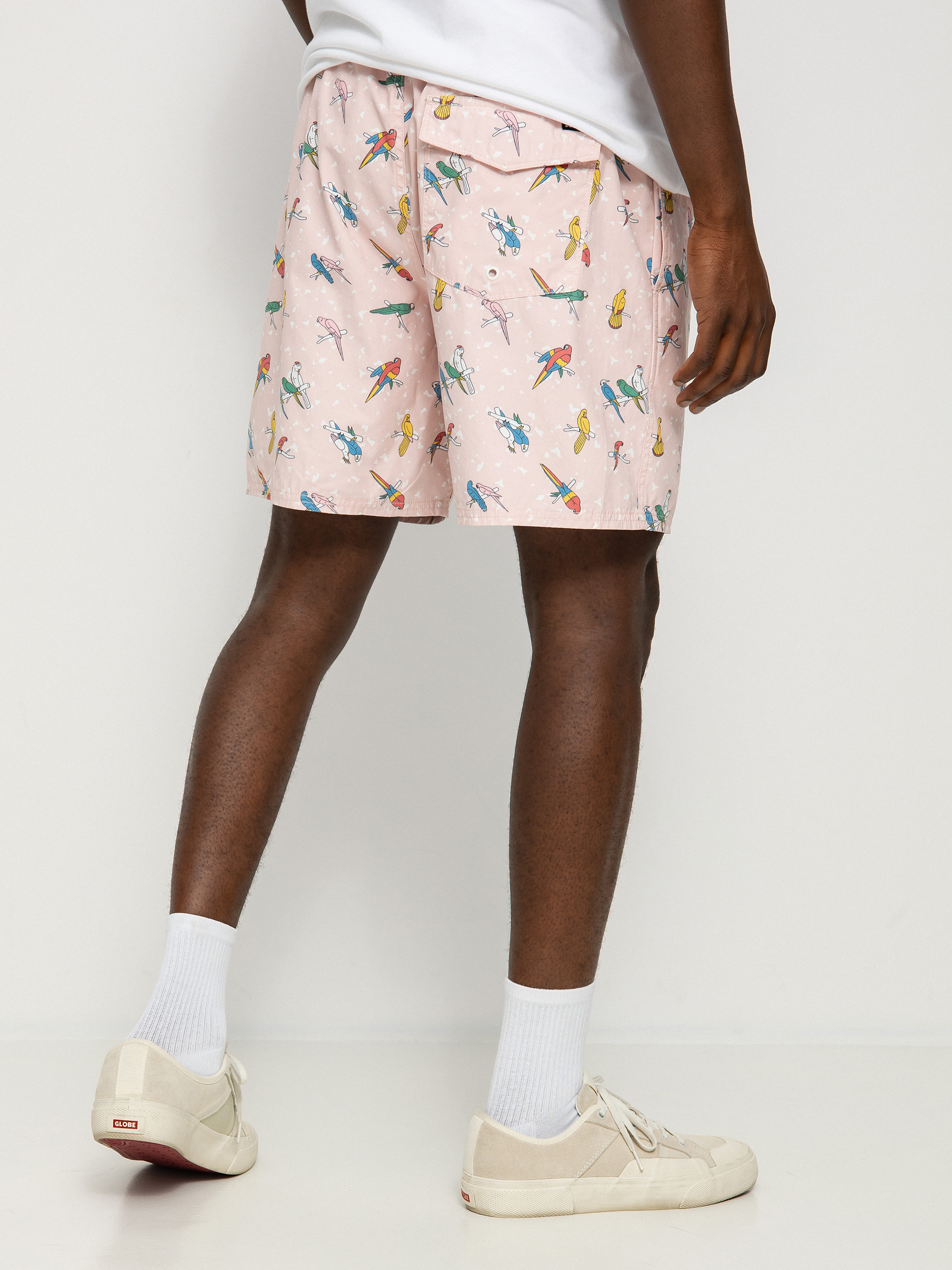 RVCA Lp X Klw Elastic Boardshort (pink)