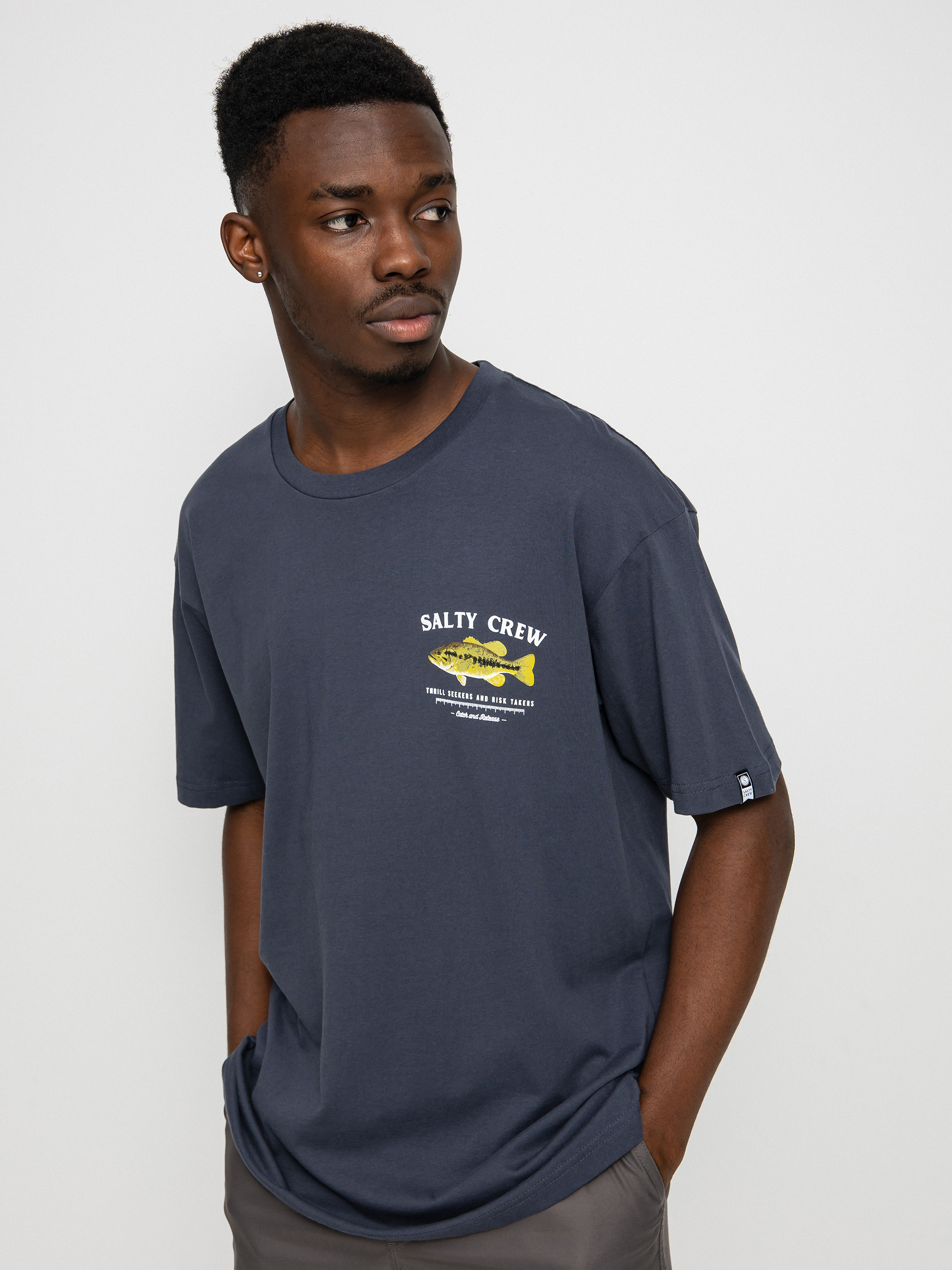 Salty Crew Bigmouth póló (harbor blue)