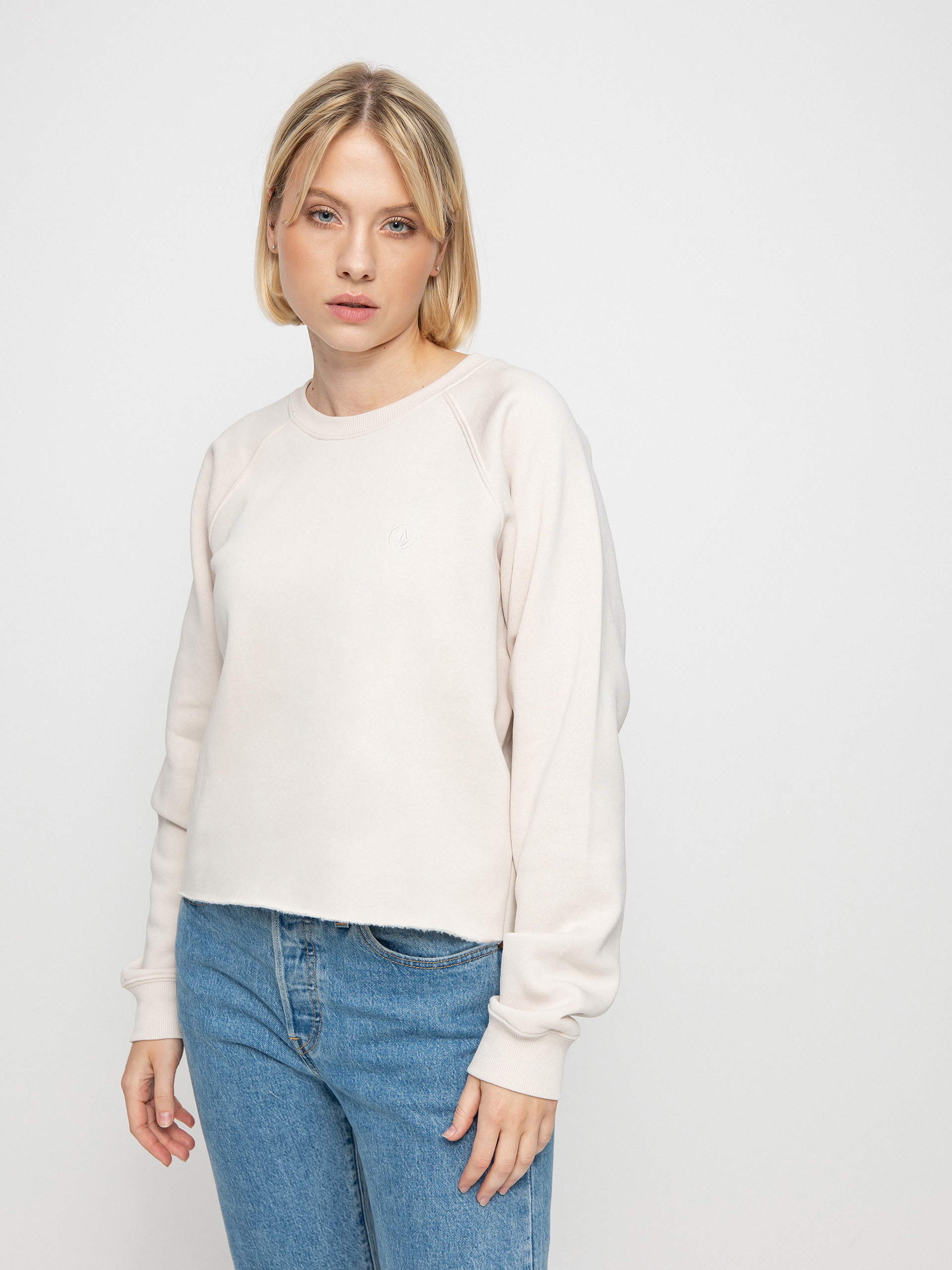 Volcom Truly Stoked Crew Pulóver Wmn (moonbeam)