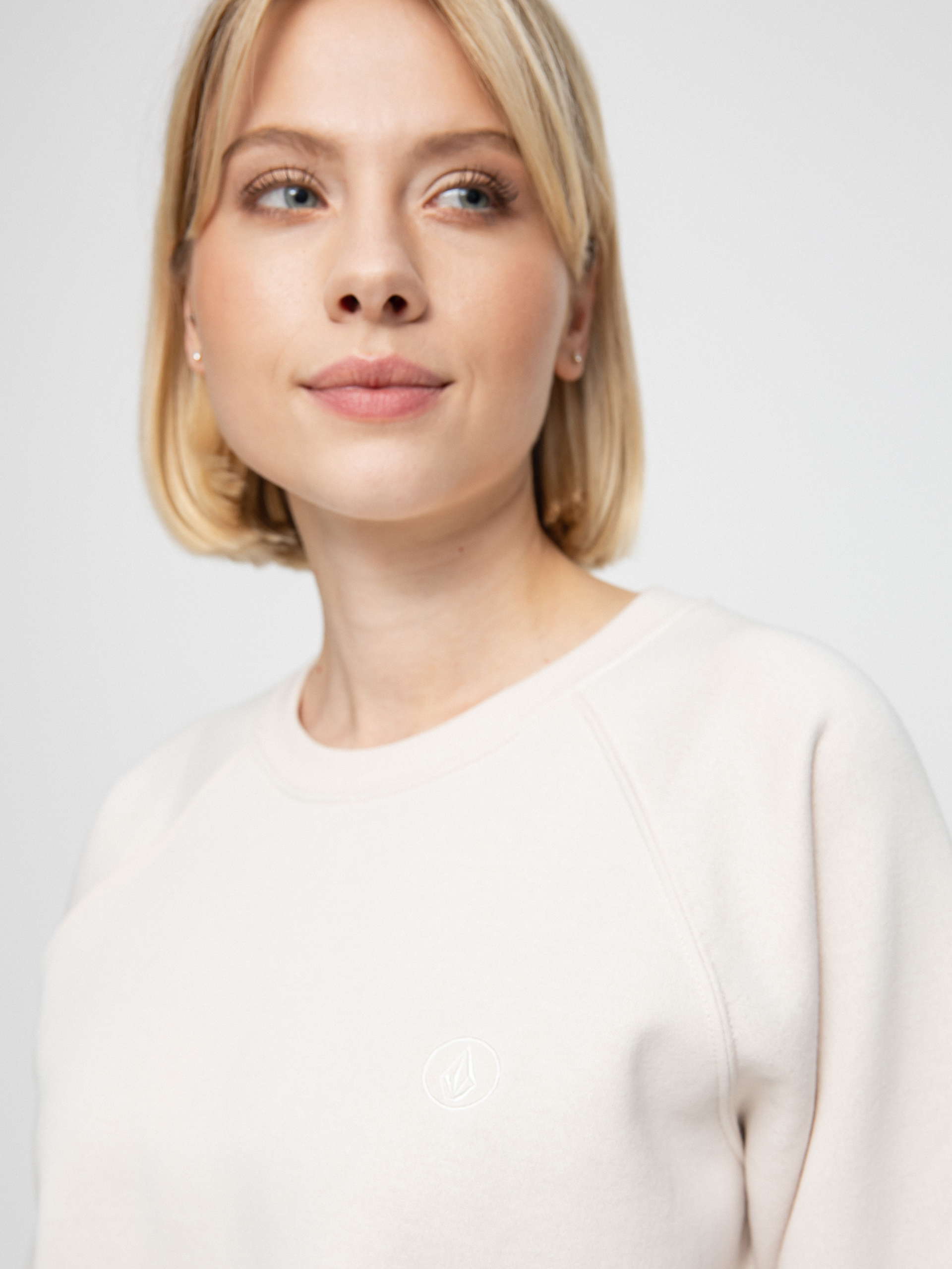 Volcom Truly Stoked Crew Pulóver Wmn (moonbeam)