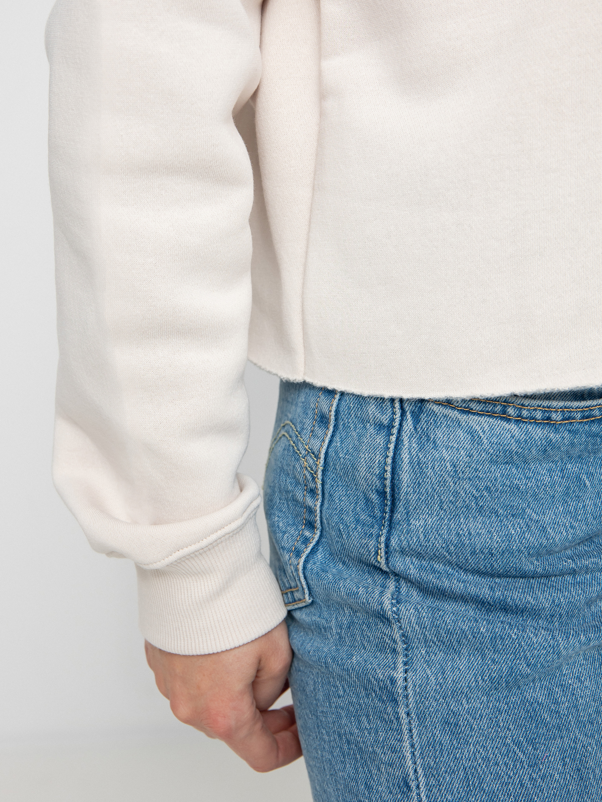 Volcom Truly Stoked Crew Pulóver Wmn (moonbeam)