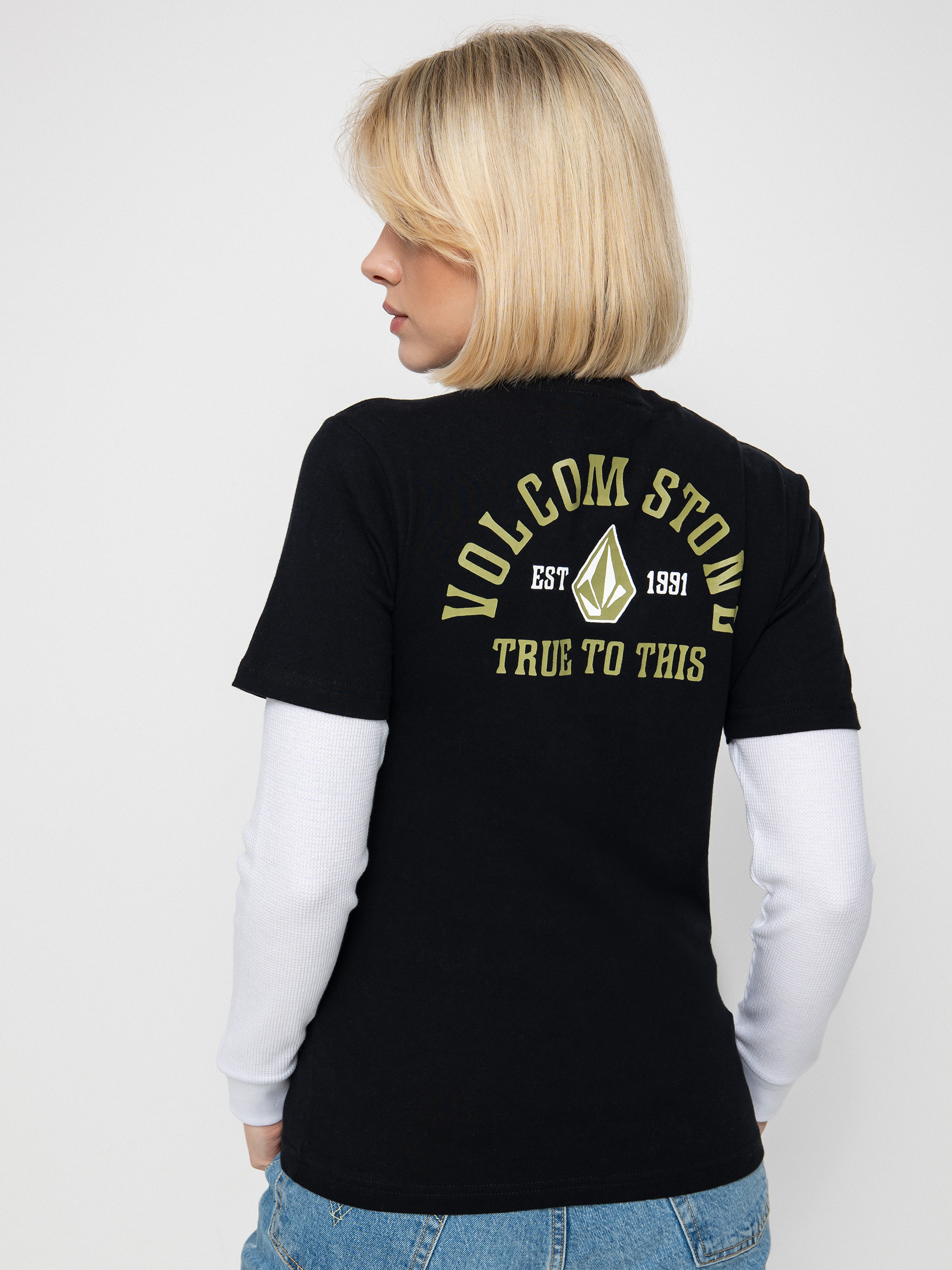 Volcom Ranchamigo Twofer JR Hosszú ujjú felső (black)