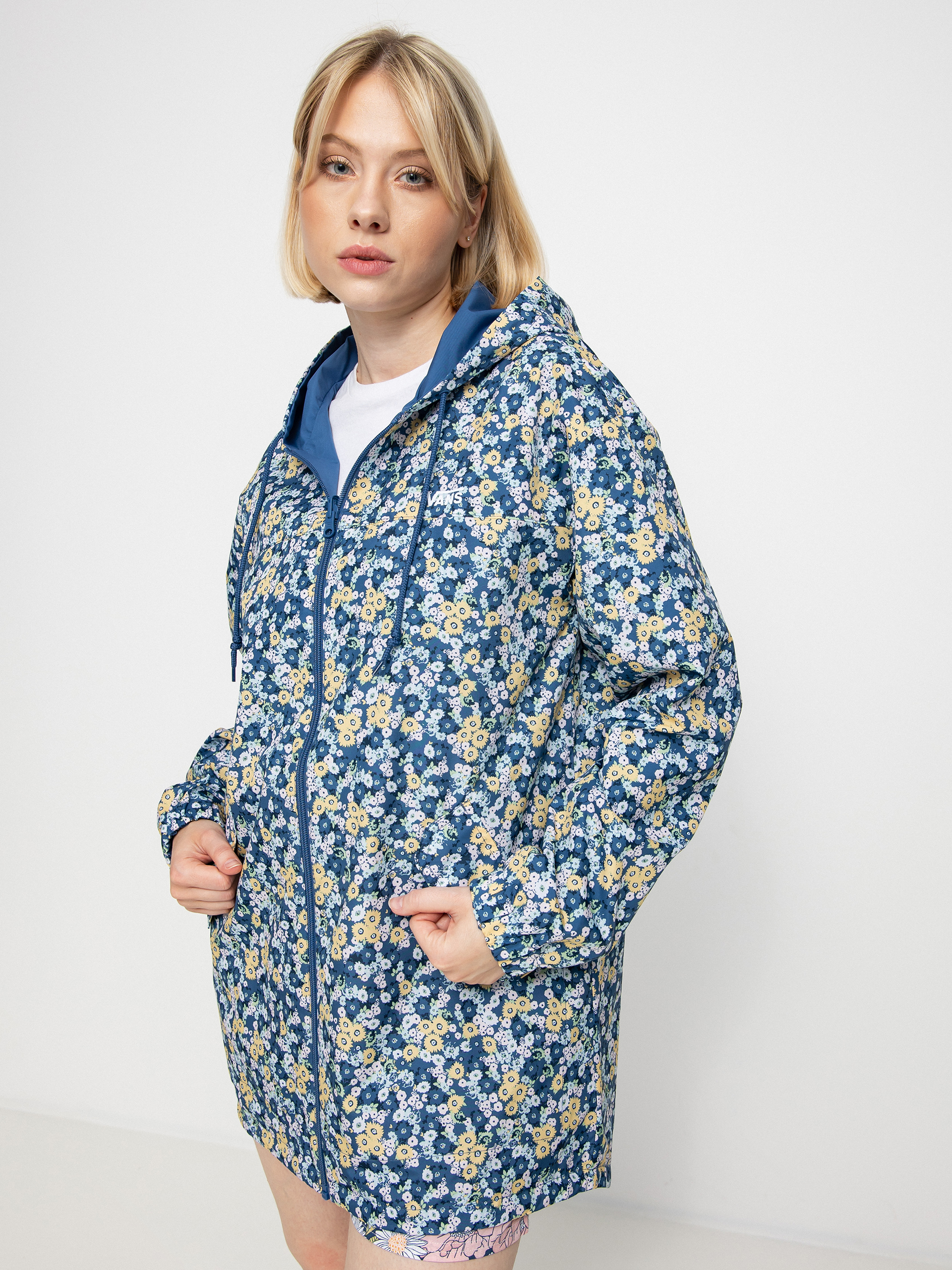 Vans Mercy Reversible Parka Dzseki Wmn (true navy)