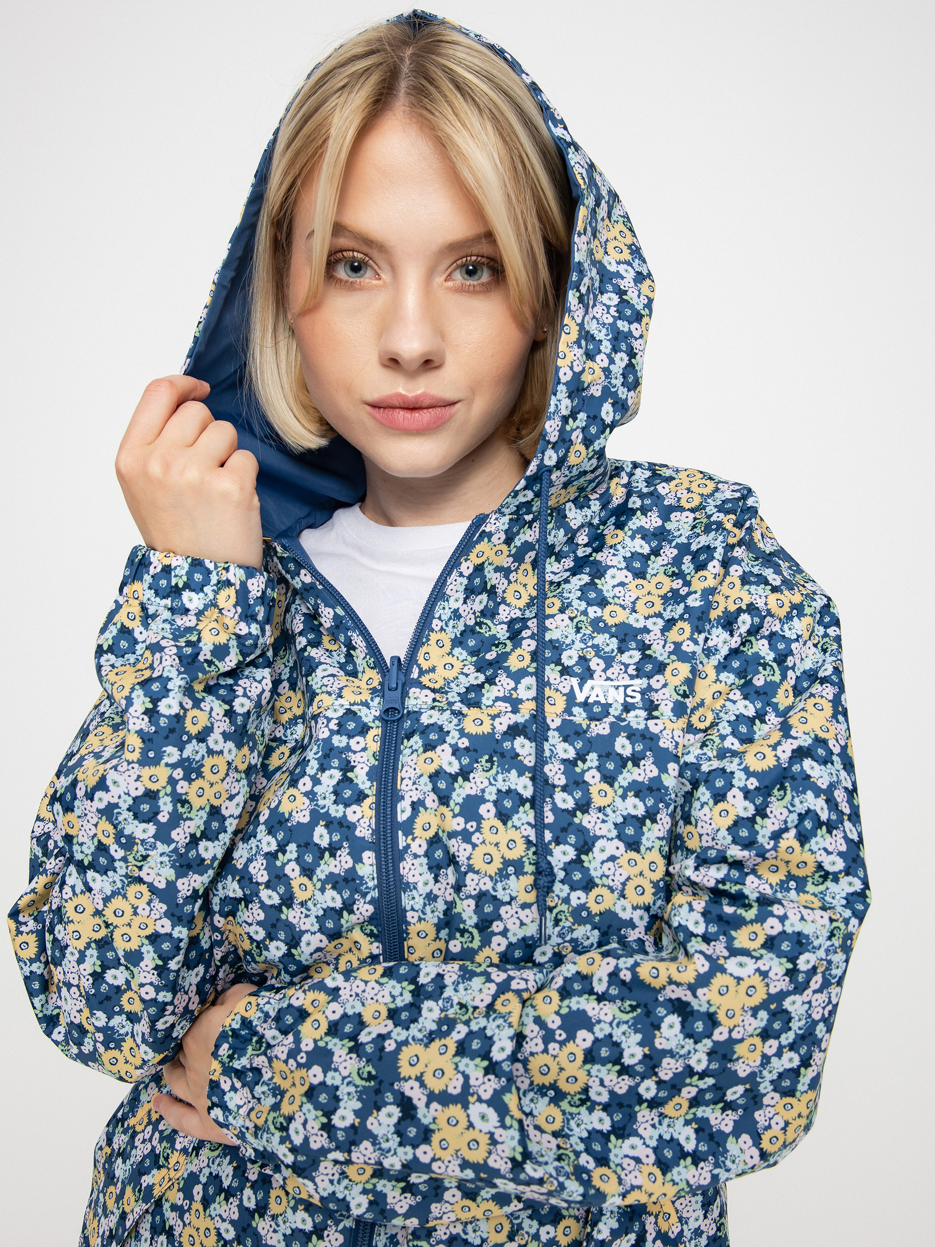 Vans Mercy Reversible Parka Dzseki Wmn (true navy)