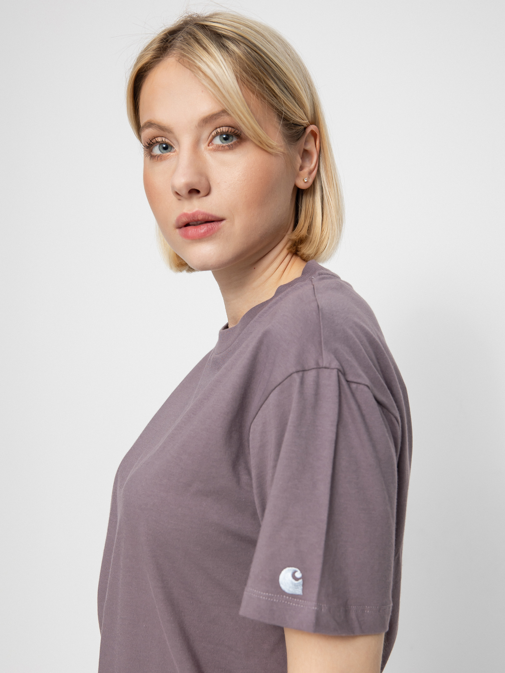 Carhartt WIP Casey Ujjatlan felső Wmn (misty thistle/silver)