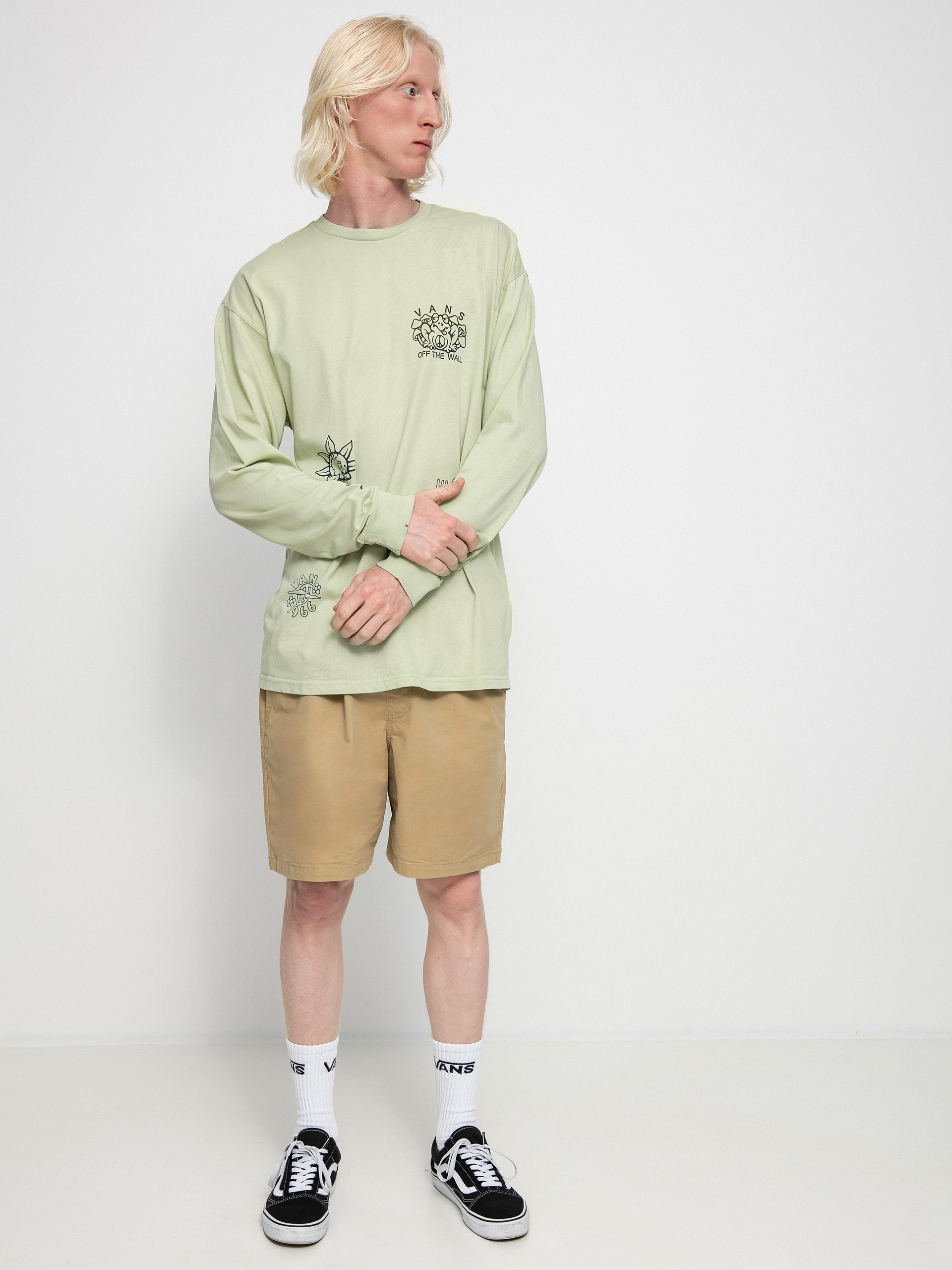 Vans Vintage Peace Of Mind Hosszú ujjú felső (celadon green)