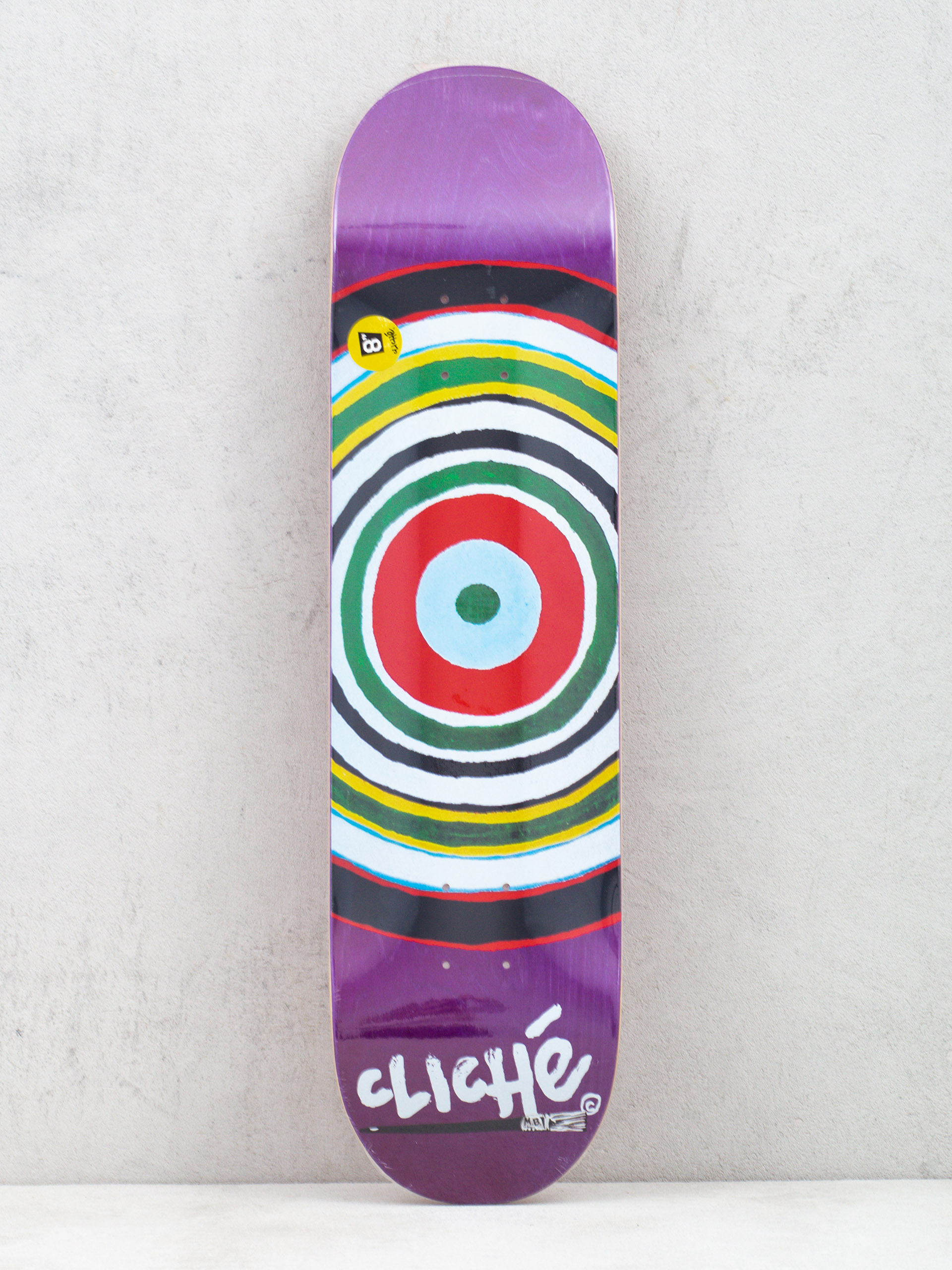 Cliche Painted Circle Rhm Gördeszka lap (purple/multi)