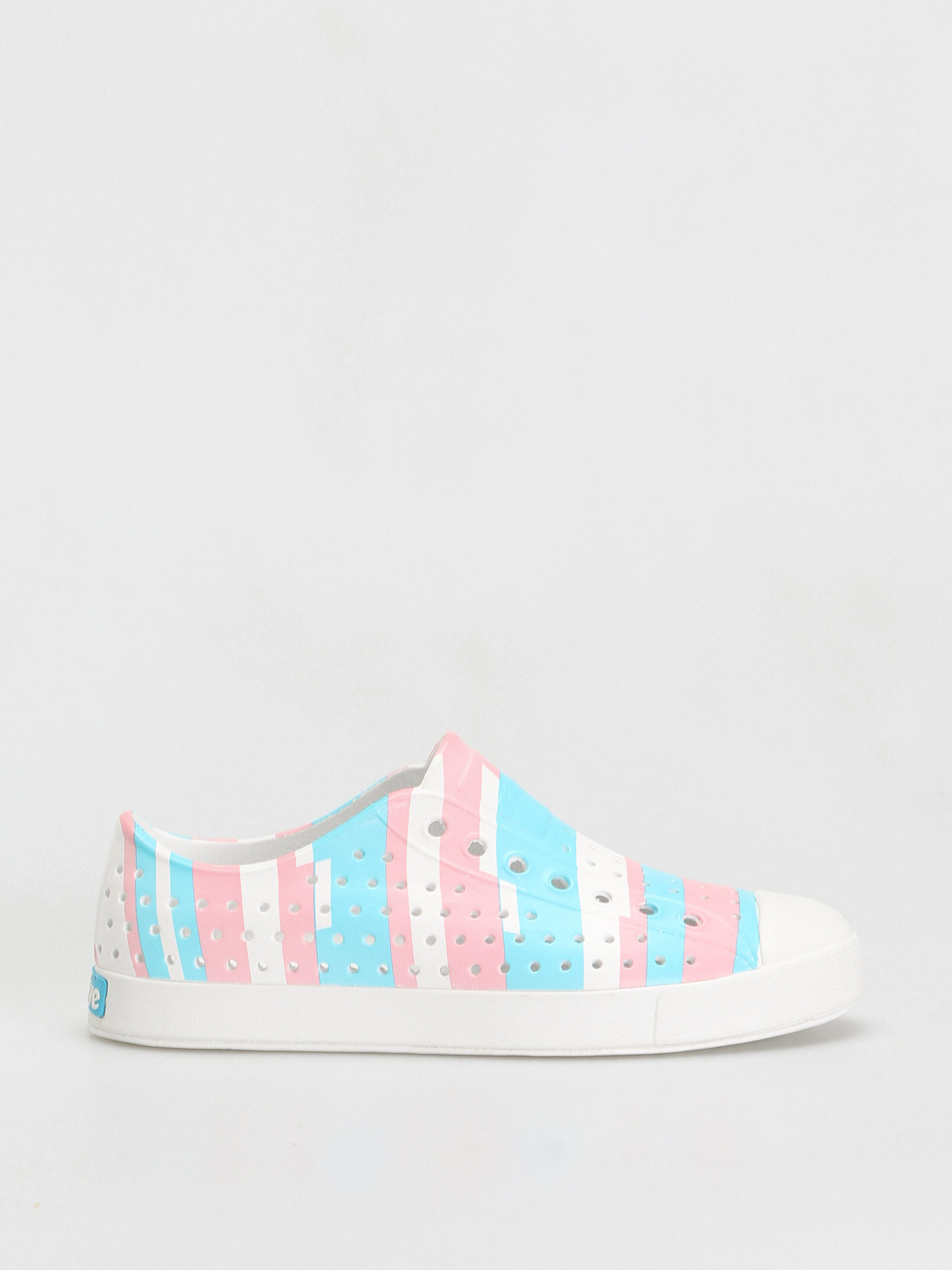 Native Jefferson Print Cipők (shell white/shell white/pastel multi stripe)