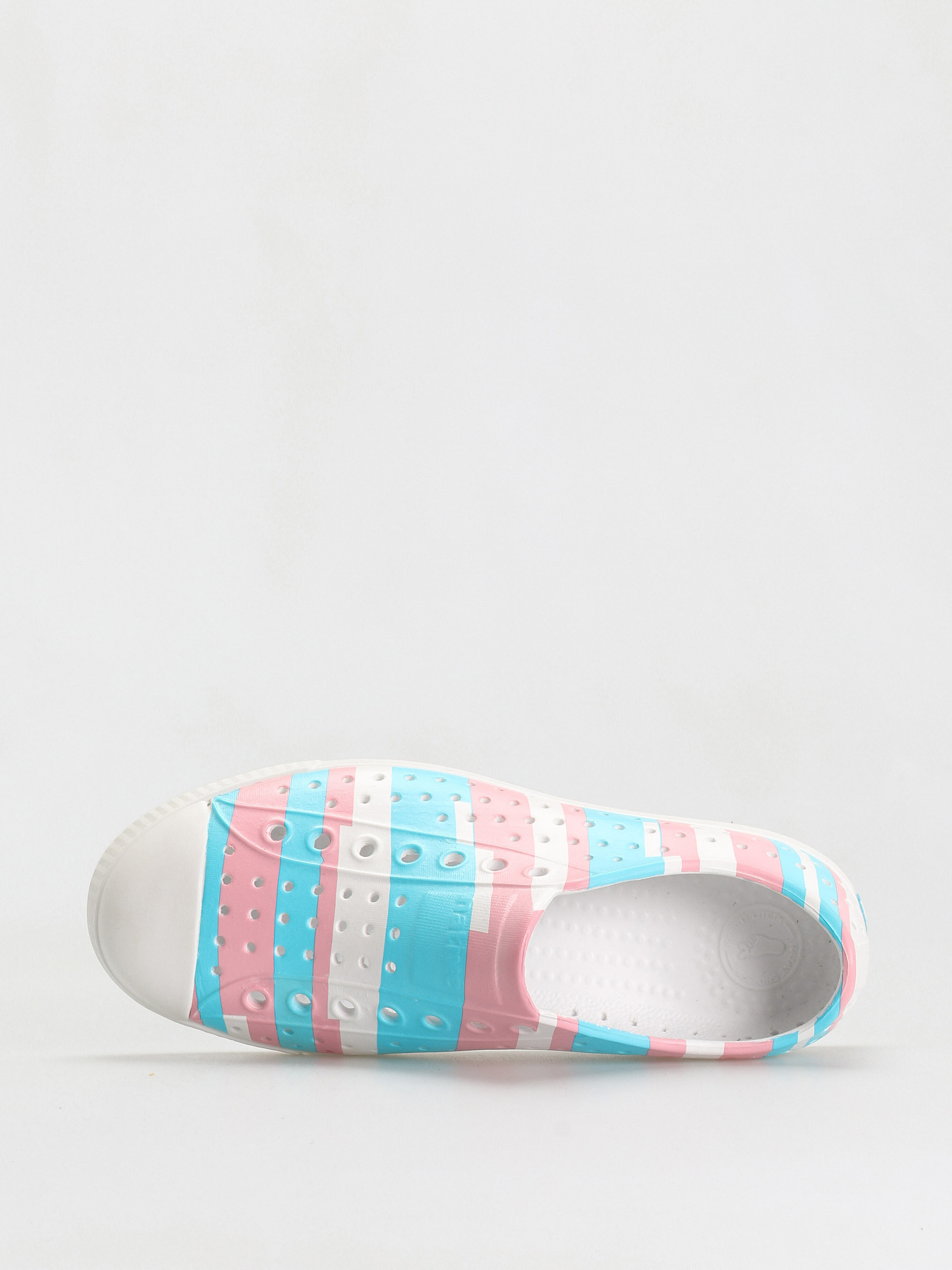 Native Jefferson Print Cipők (shell white/shell white/pastel multi stripe)