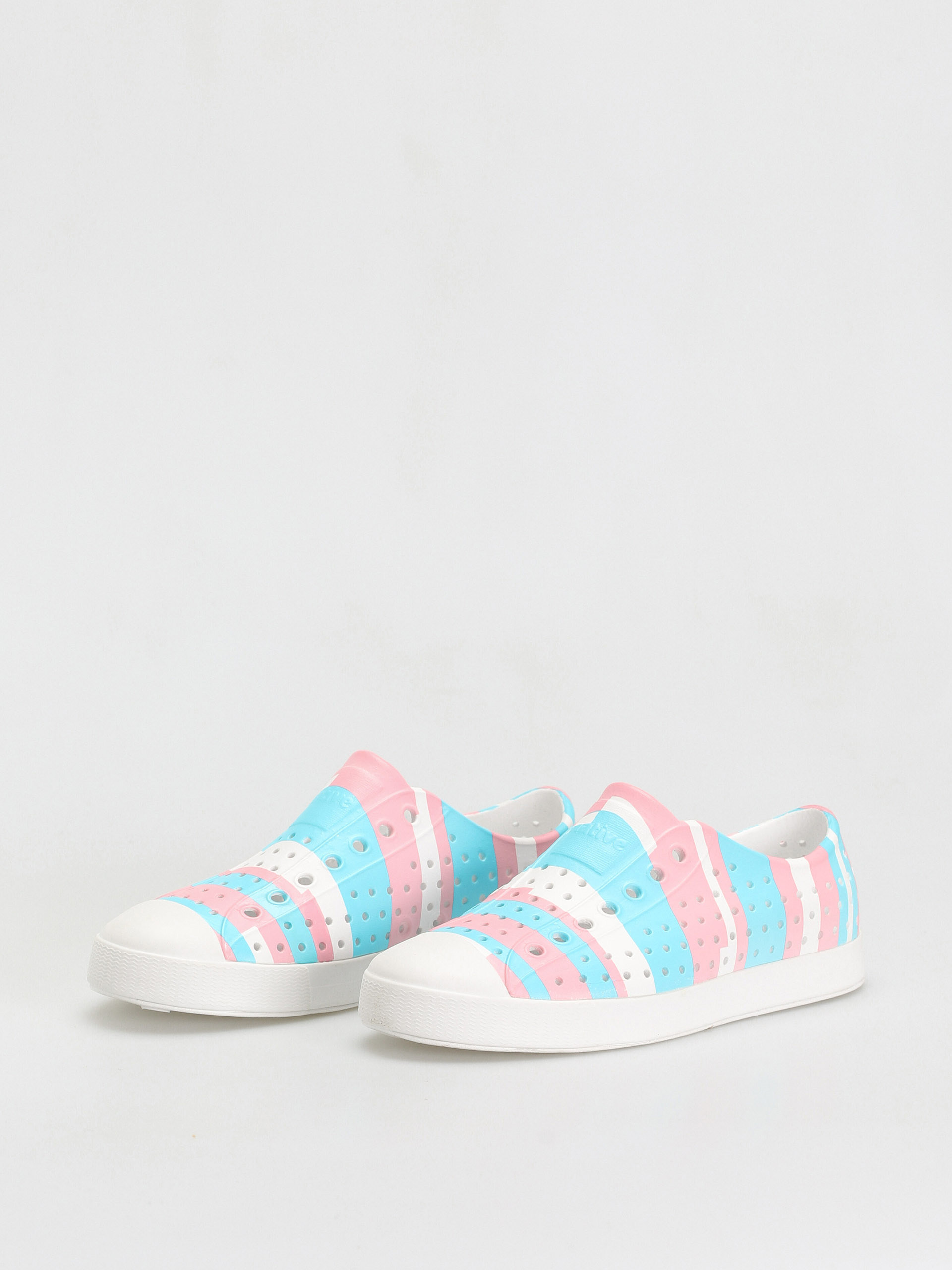 Native Jefferson Print Cipők (shell white/shell white/pastel multi stripe)
