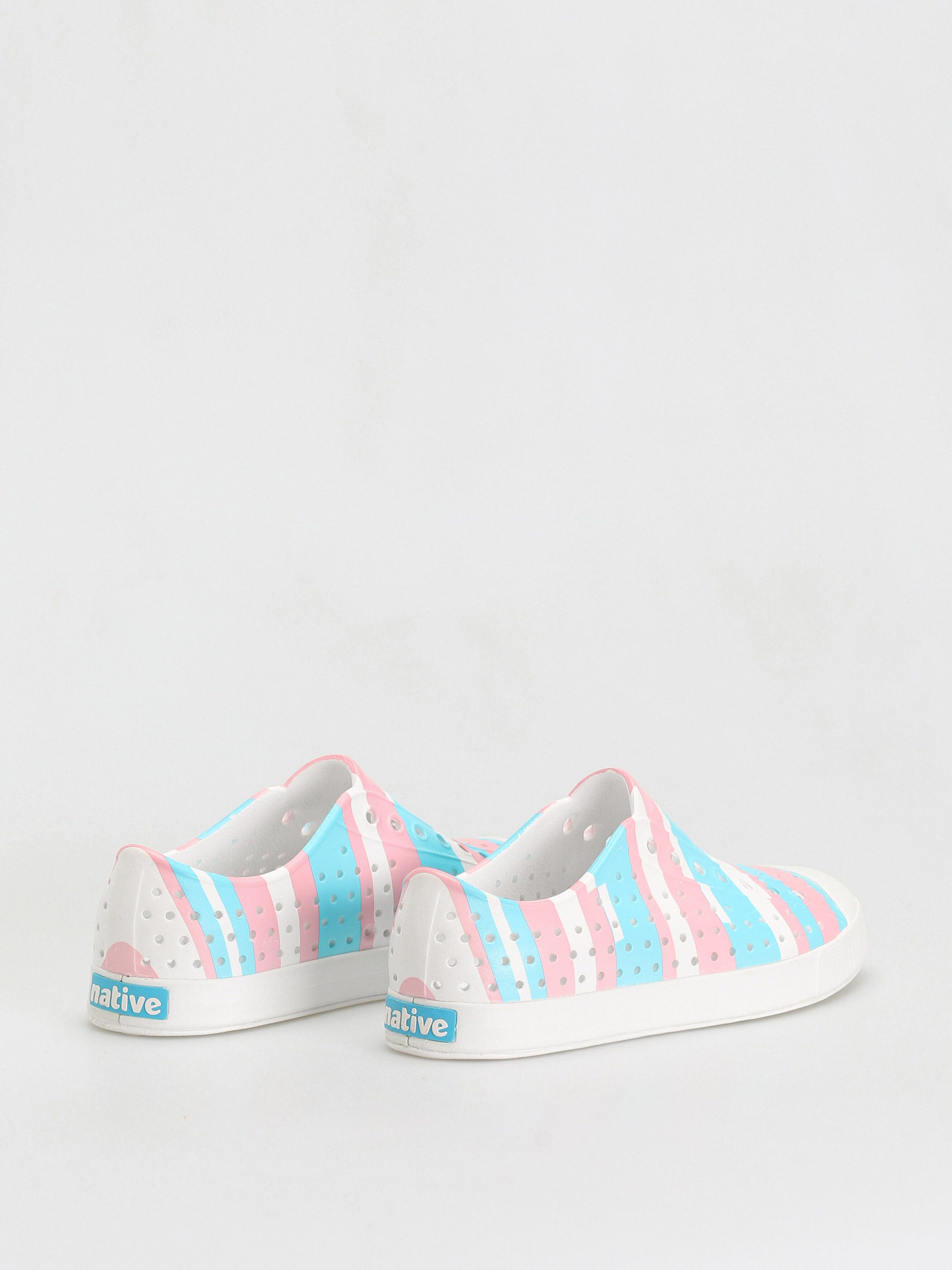 Native Jefferson Print Cipők (shell white/shell white/pastel multi stripe)