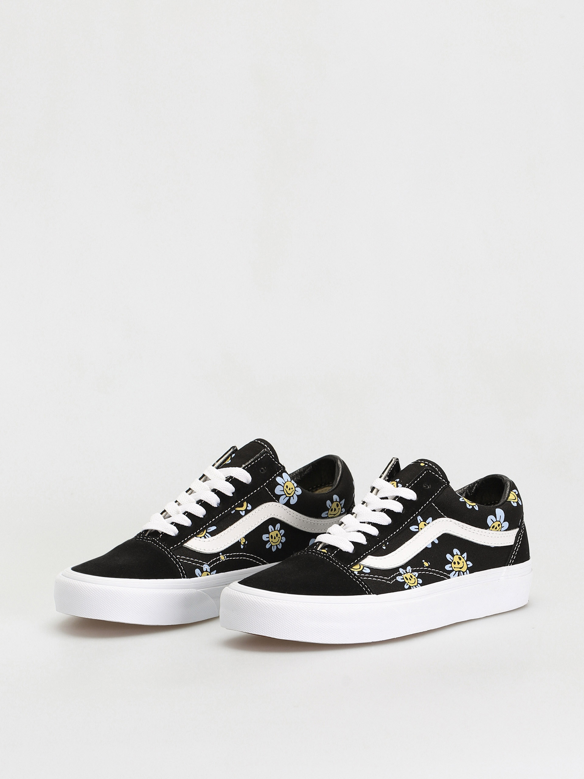 Vans Old Skool Cipők (trippy grin floral black/yellow)