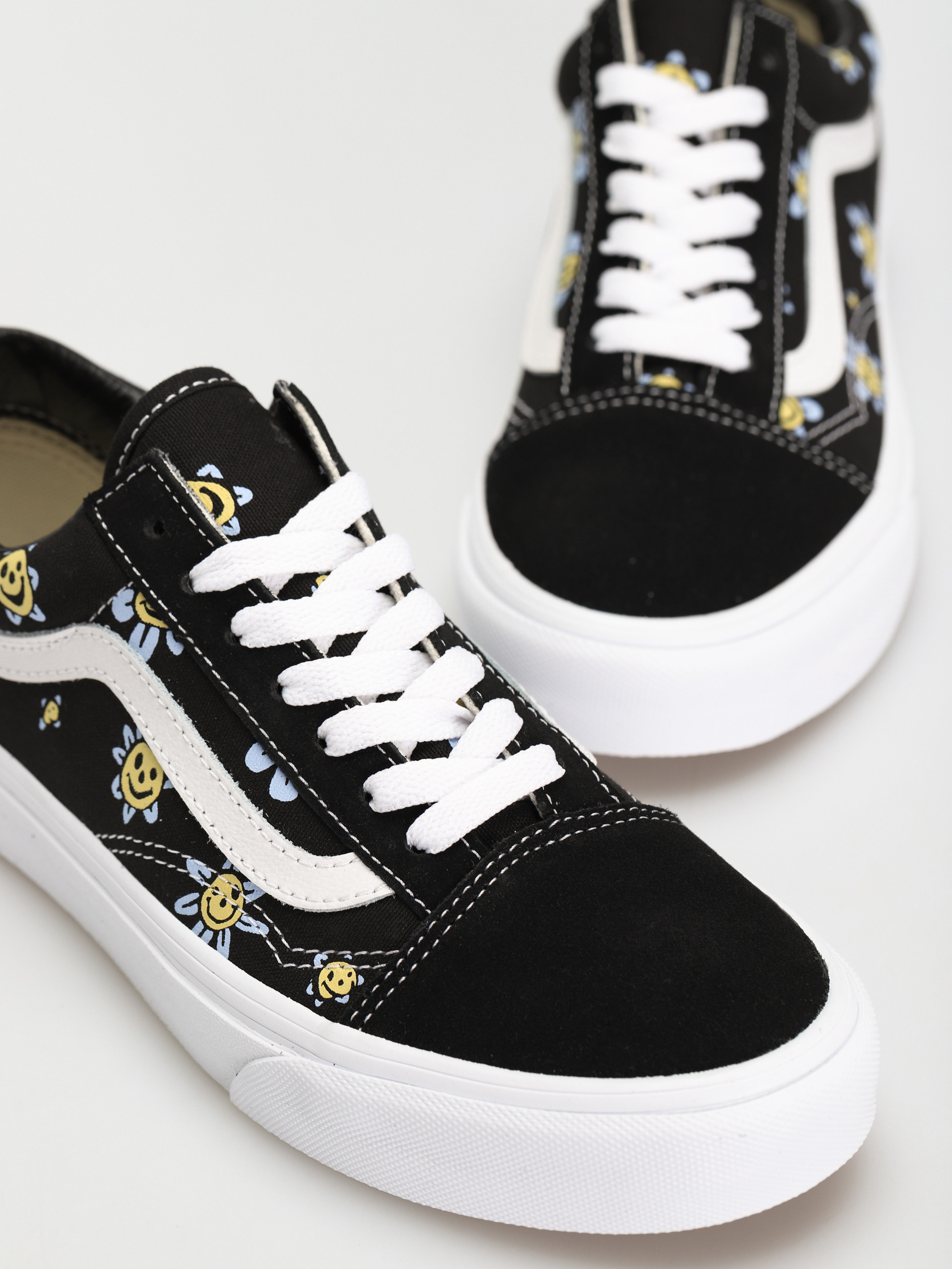 Vans Old Skool Cipők (trippy grin floral black/yellow)
