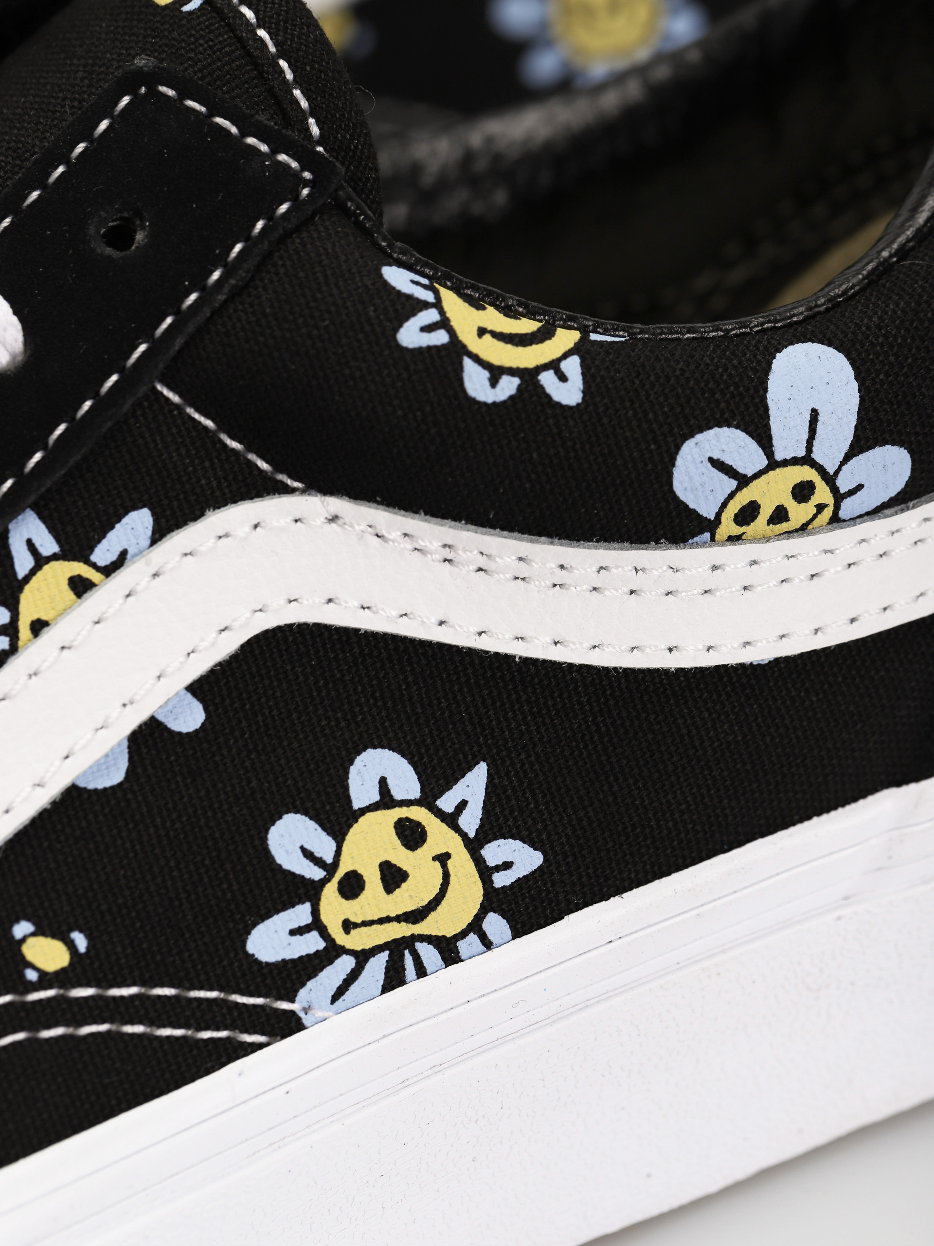 Vans Old Skool Cipők (trippy grin floral black/yellow)