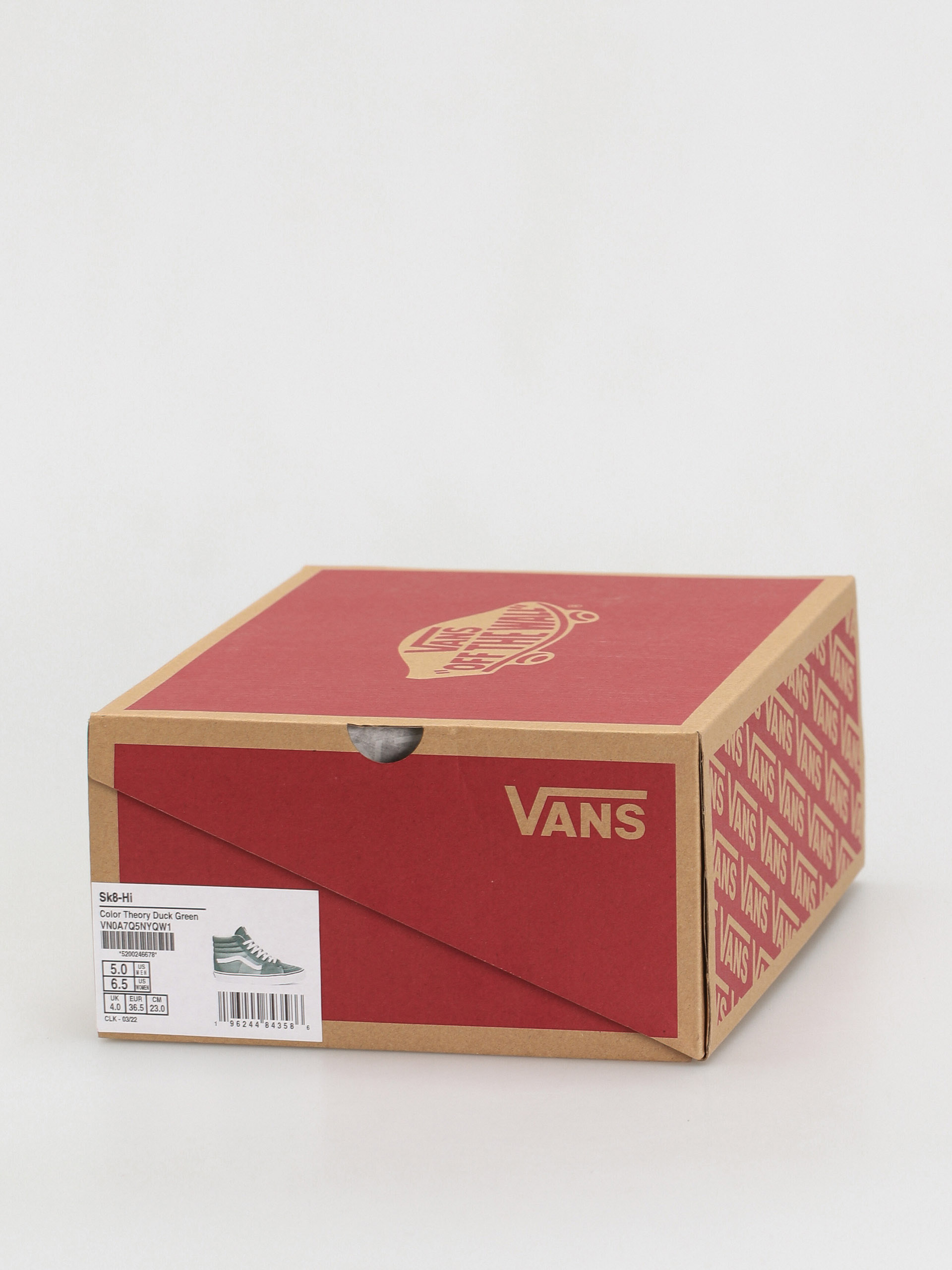 Vans Sk8 Hi Cipők (color theory duck green)