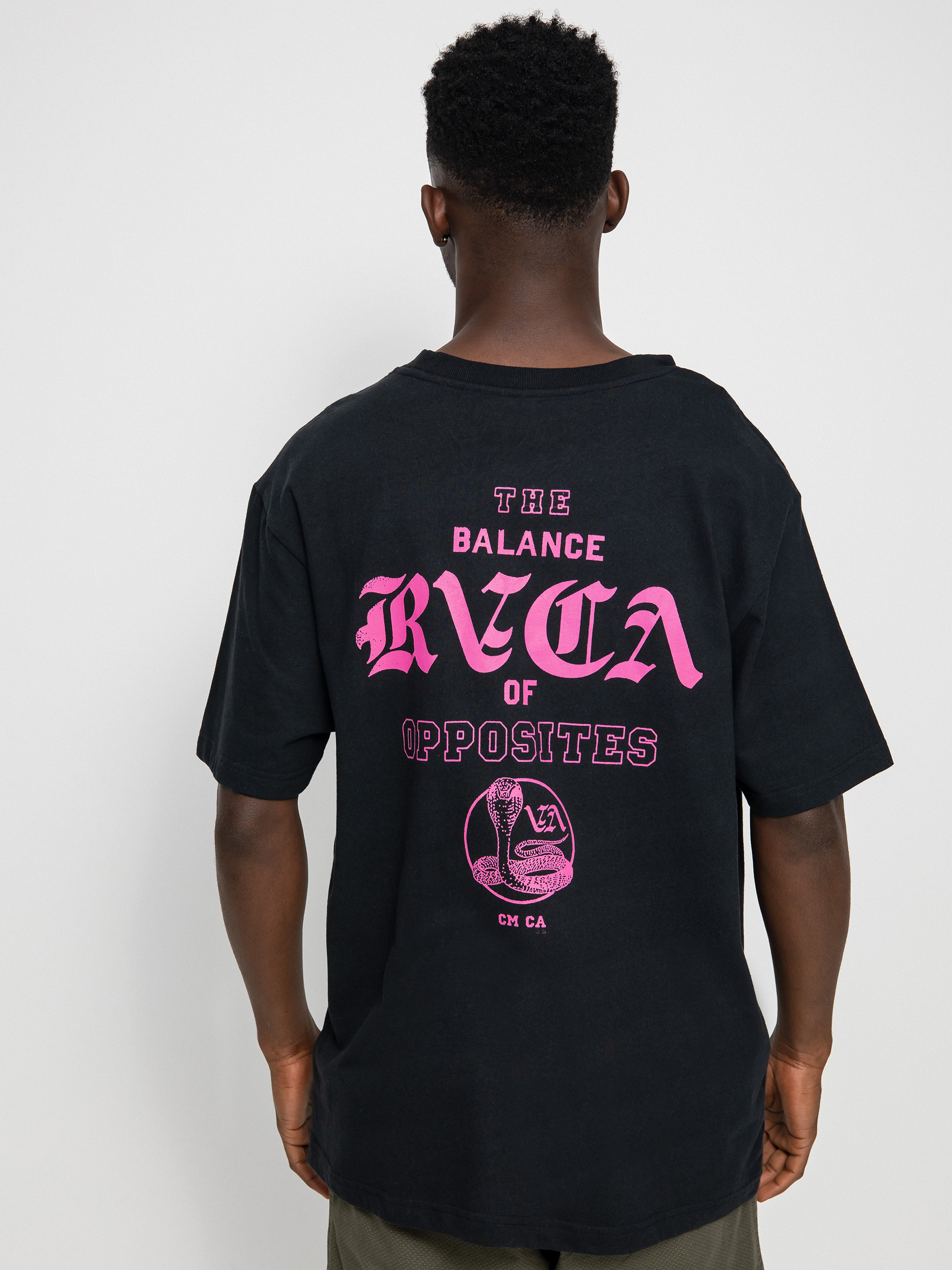RVCA Cobra University póló (black)