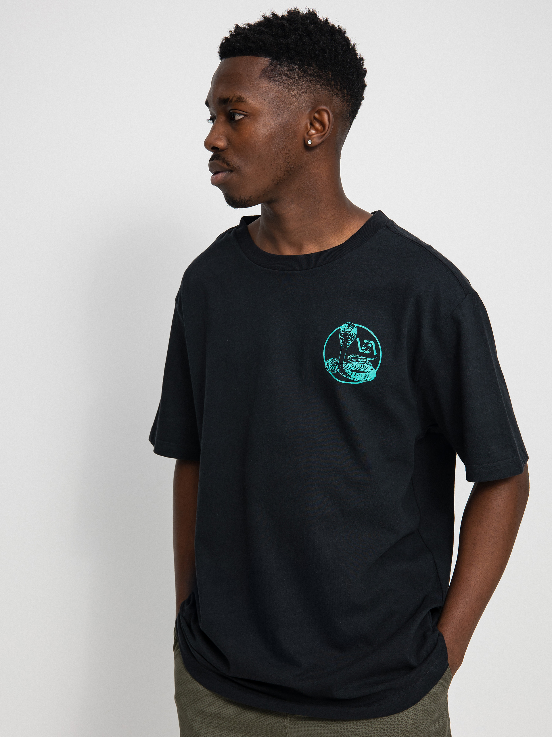 RVCA Cobra University póló (black)