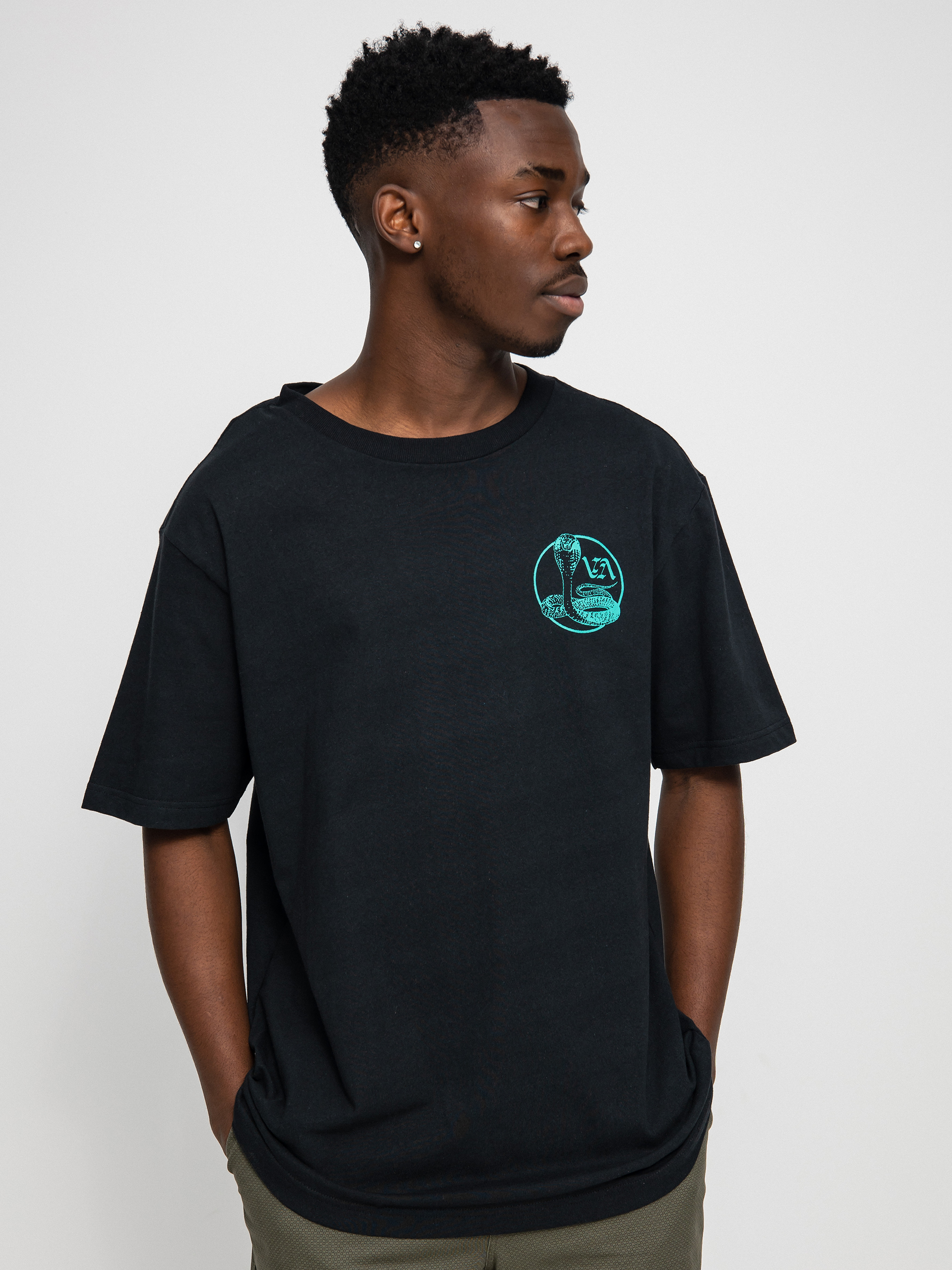 RVCA Cobra University póló (black)