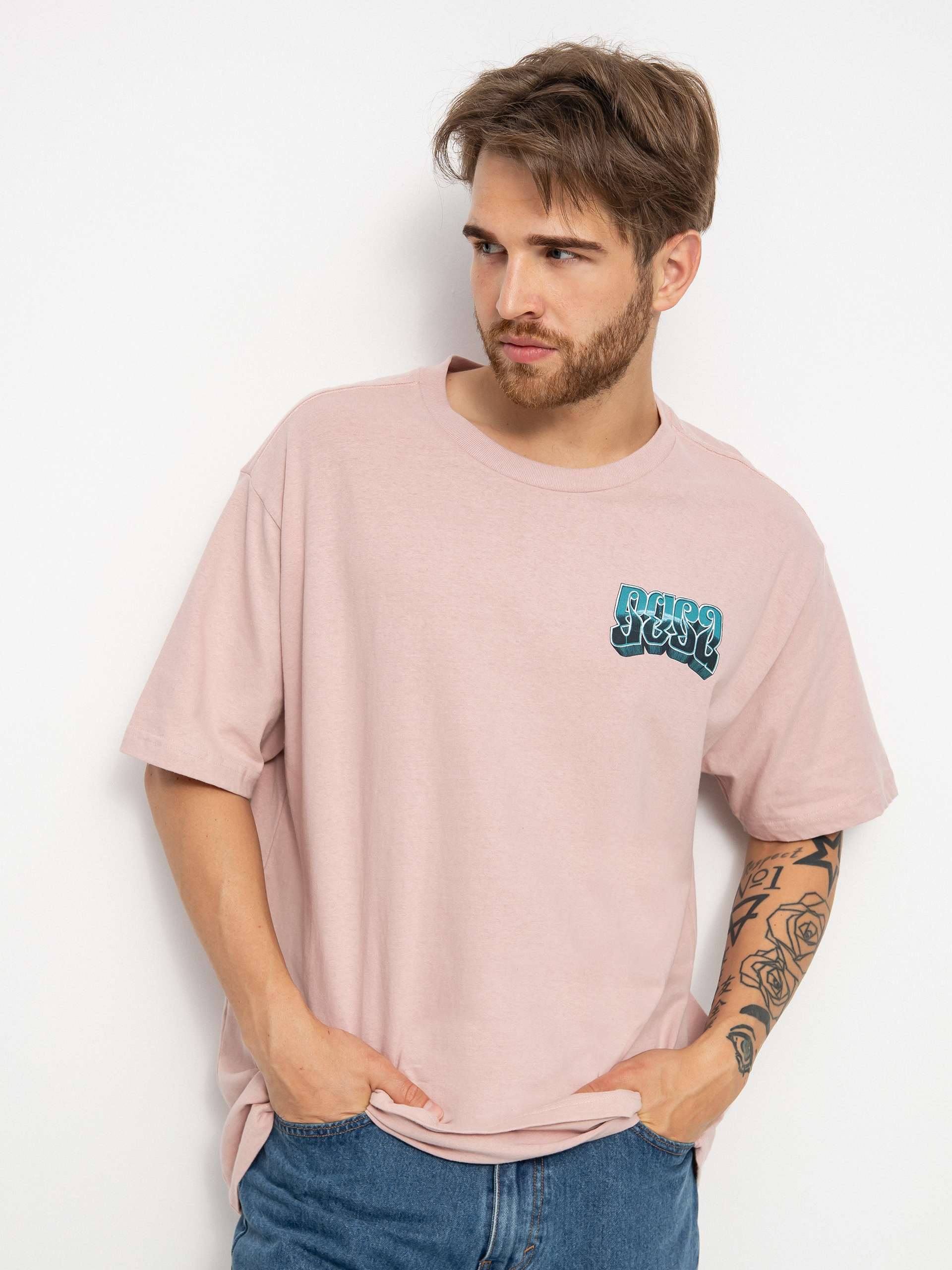 RVCA Adrestia póló (pale mauve)