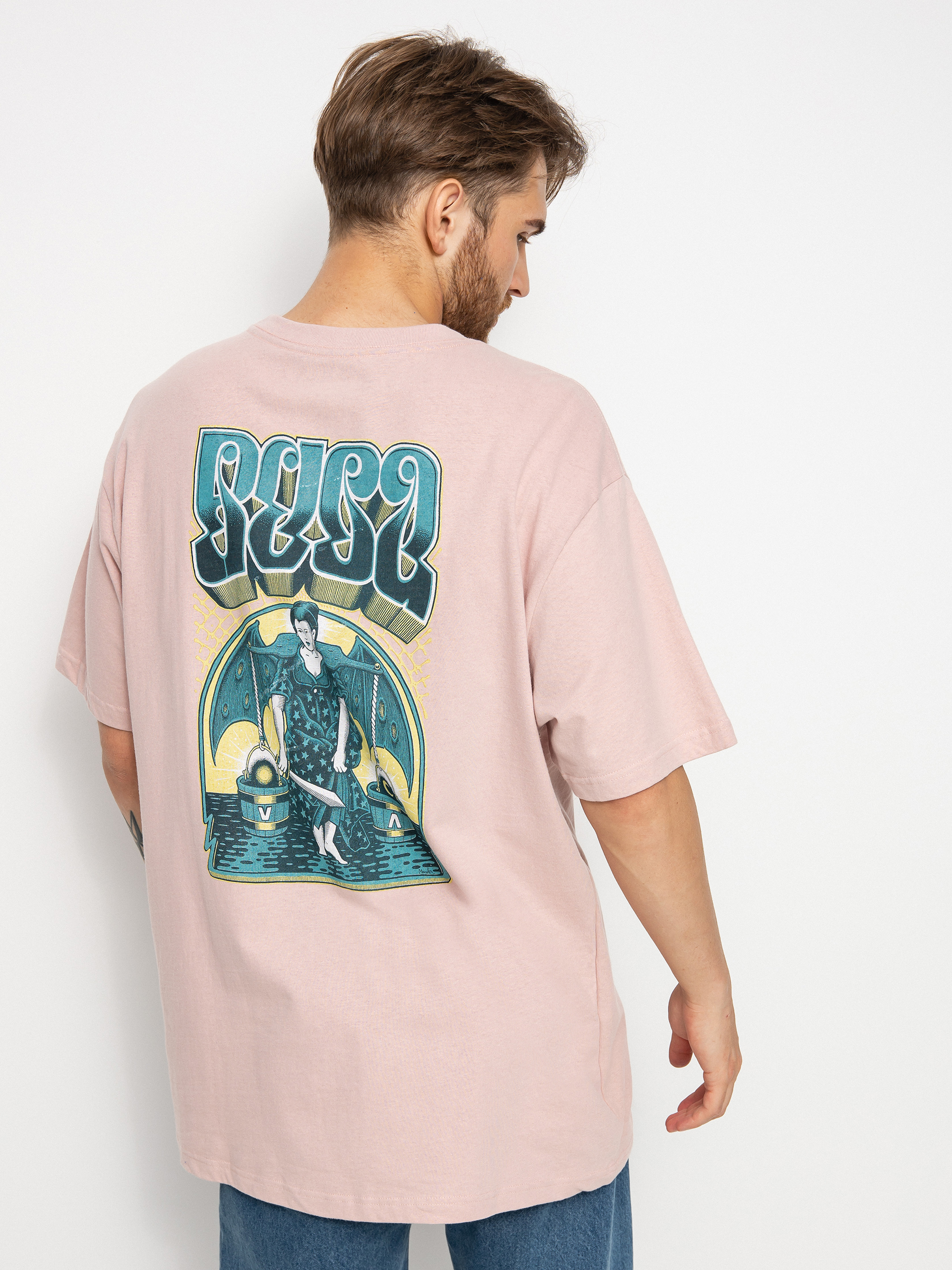 RVCA Adrestia póló (pale mauve)