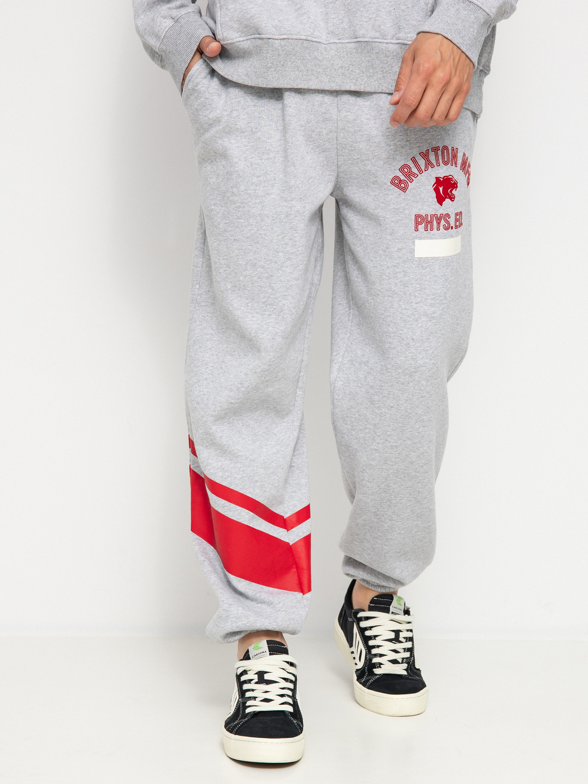 Brixton Phys. Ed. Sweatpant Kisnadrág (heather grey)
