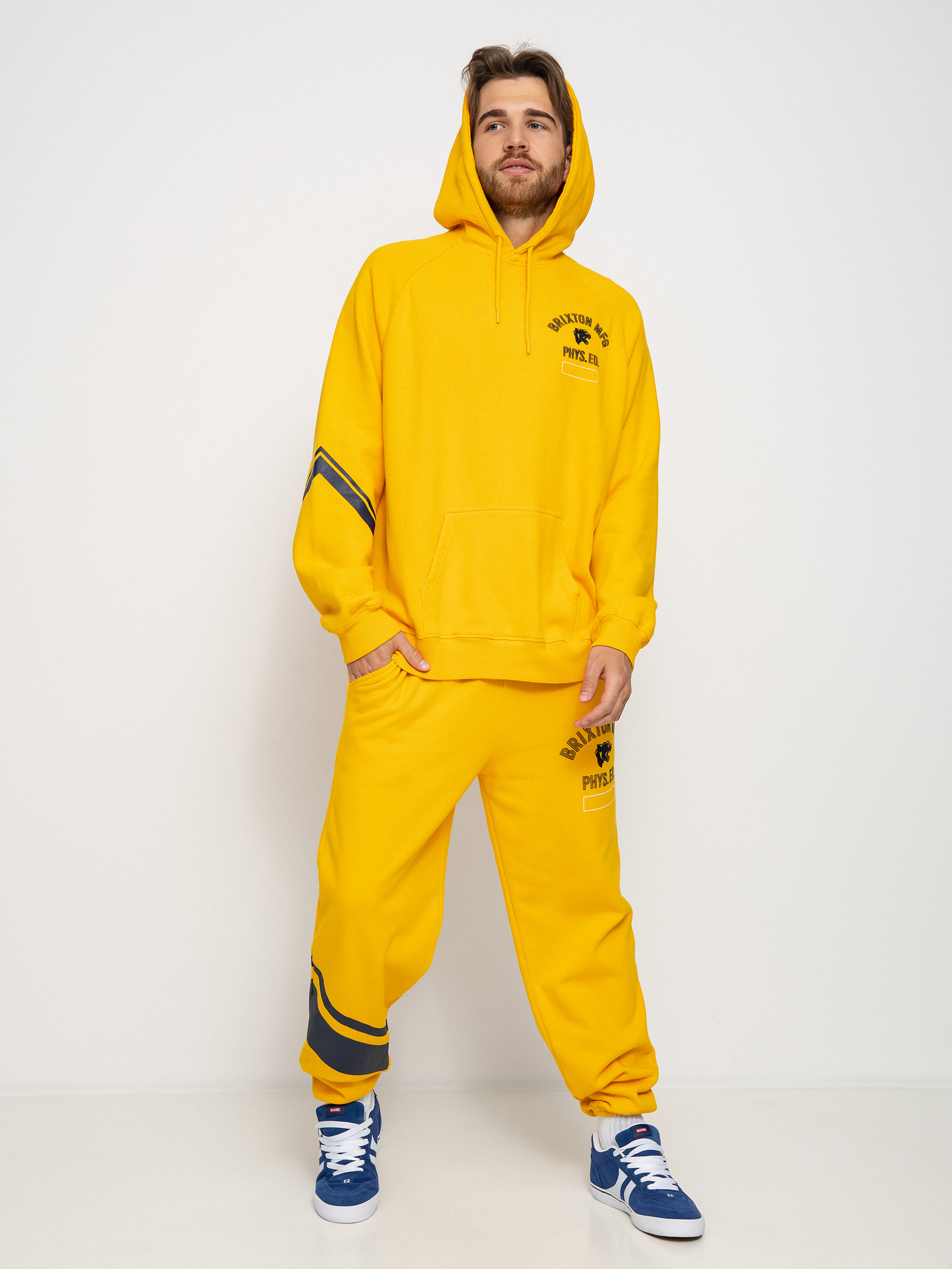 Brixton Phys. Ed. Raglan HD Kapucnis pulóver (citrus)