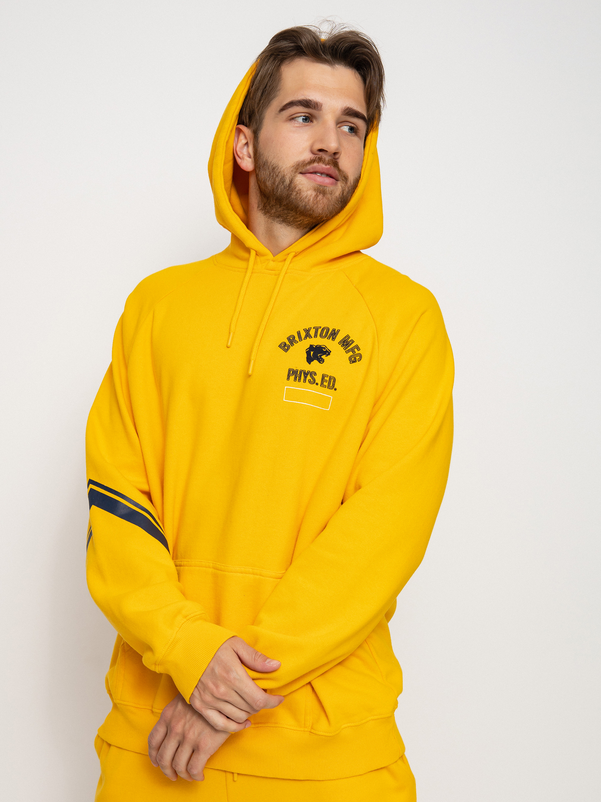 Brixton Phys. Ed. Raglan HD Kapucnis pulóver (citrus)