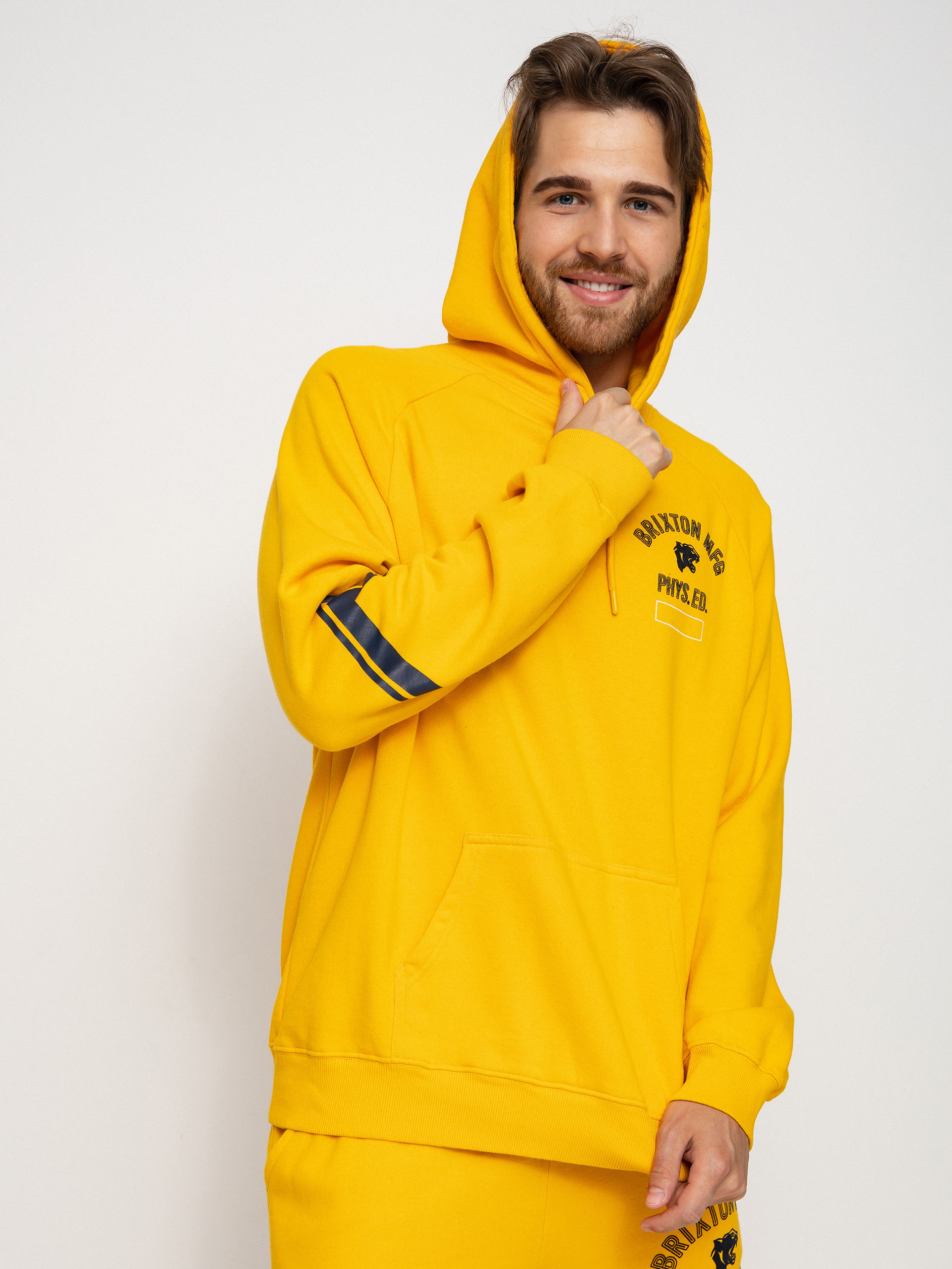 Brixton Phys. Ed. Raglan HD Kapucnis pulóver (citrus)