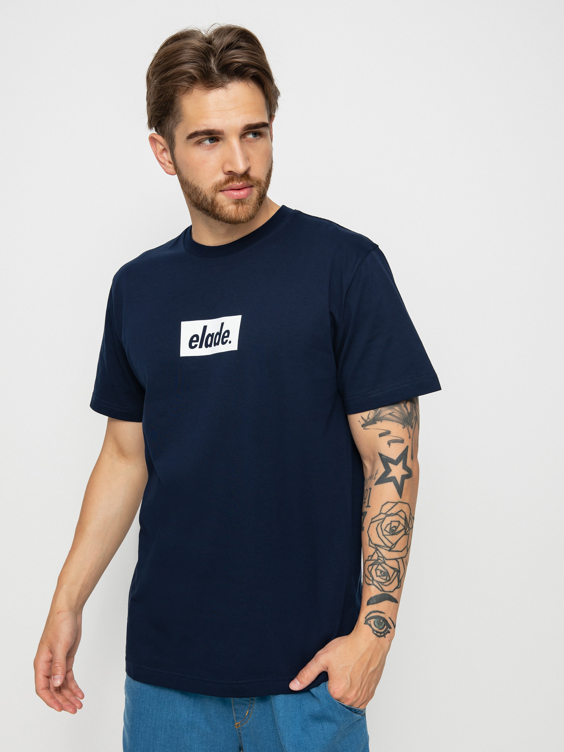 Elade Box Logo póló (blue navy)