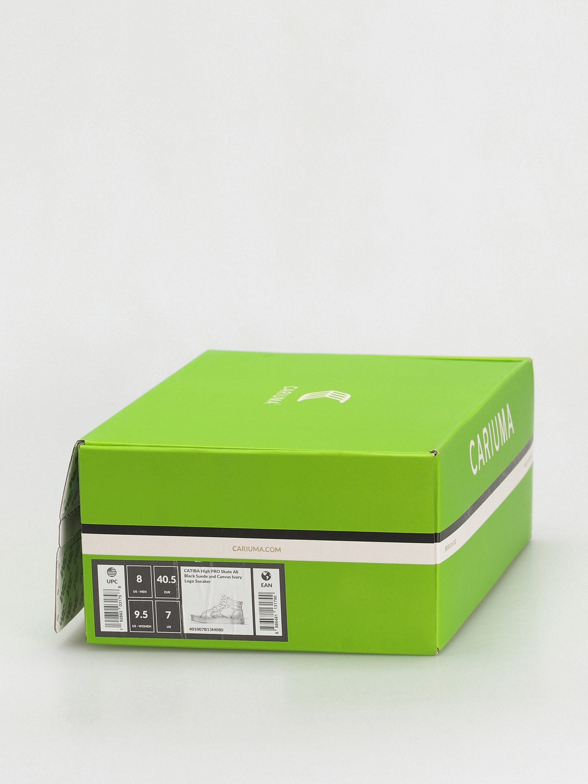 Cariuma Catiba High Pro Cipők (all black suede and canvas ivory logo)