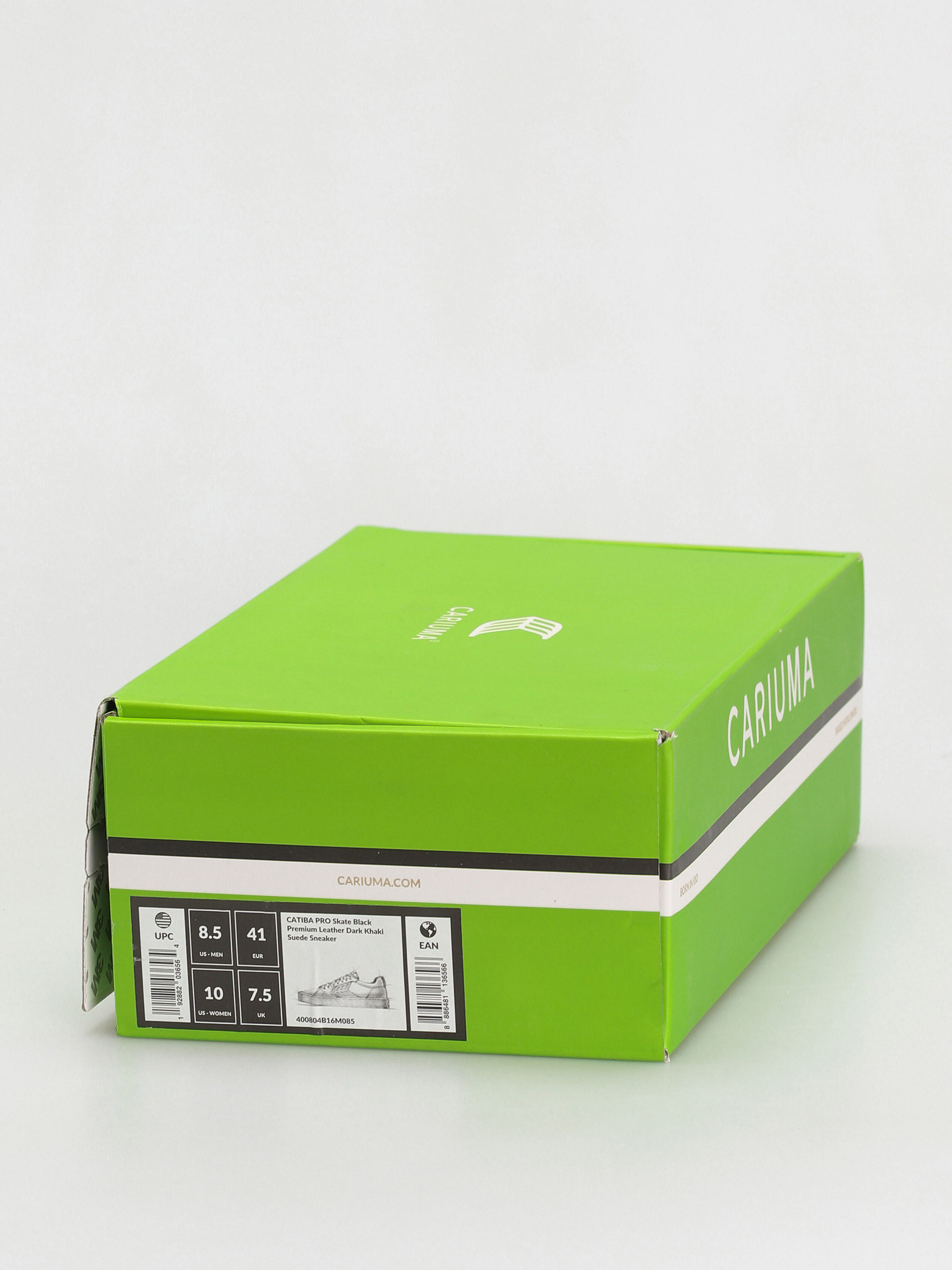 Cariuma Catiba Pro Cipők (black premium leather dark khaki suede)