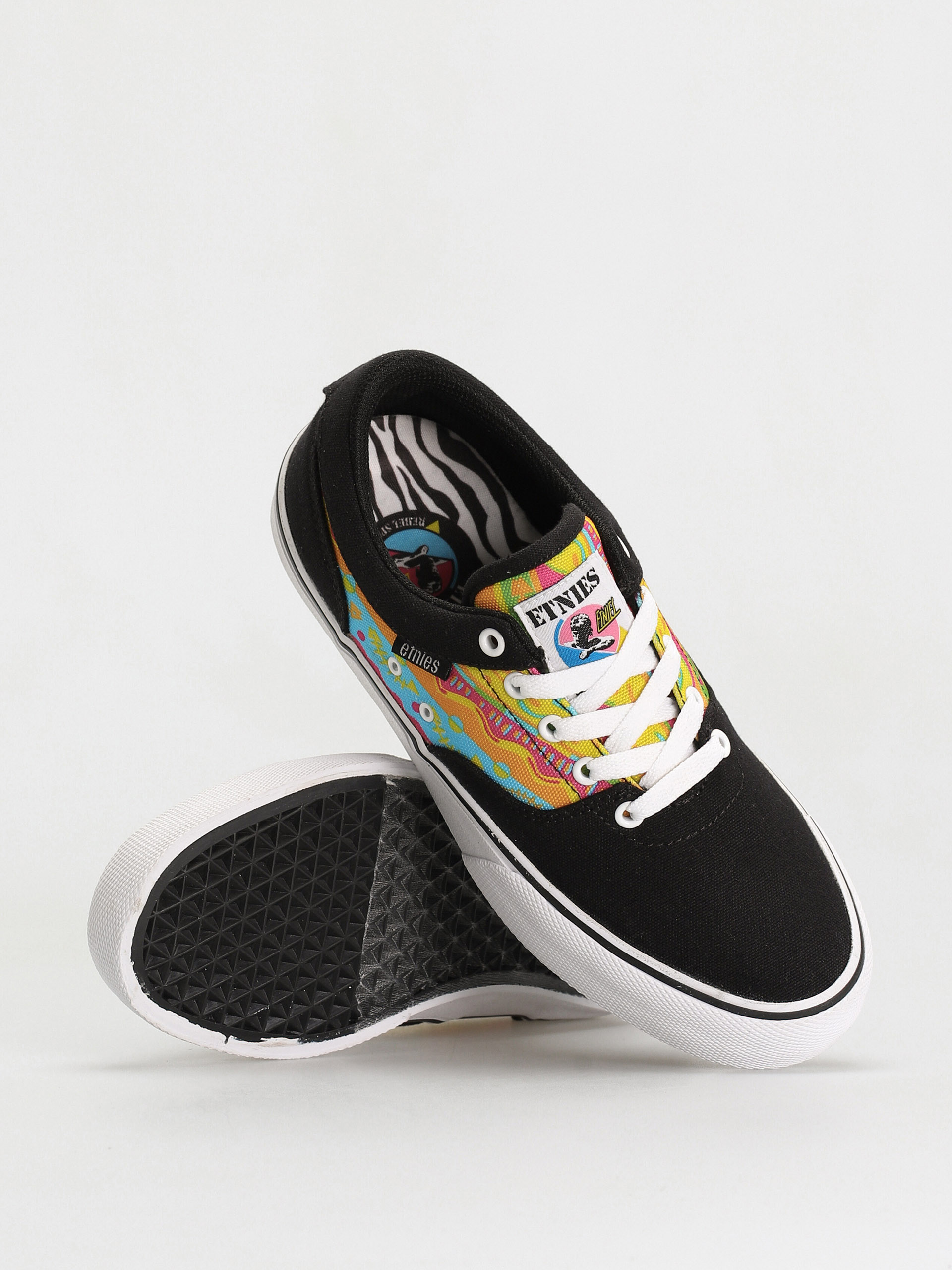 Etnies Factor Cipők (black/white/print)