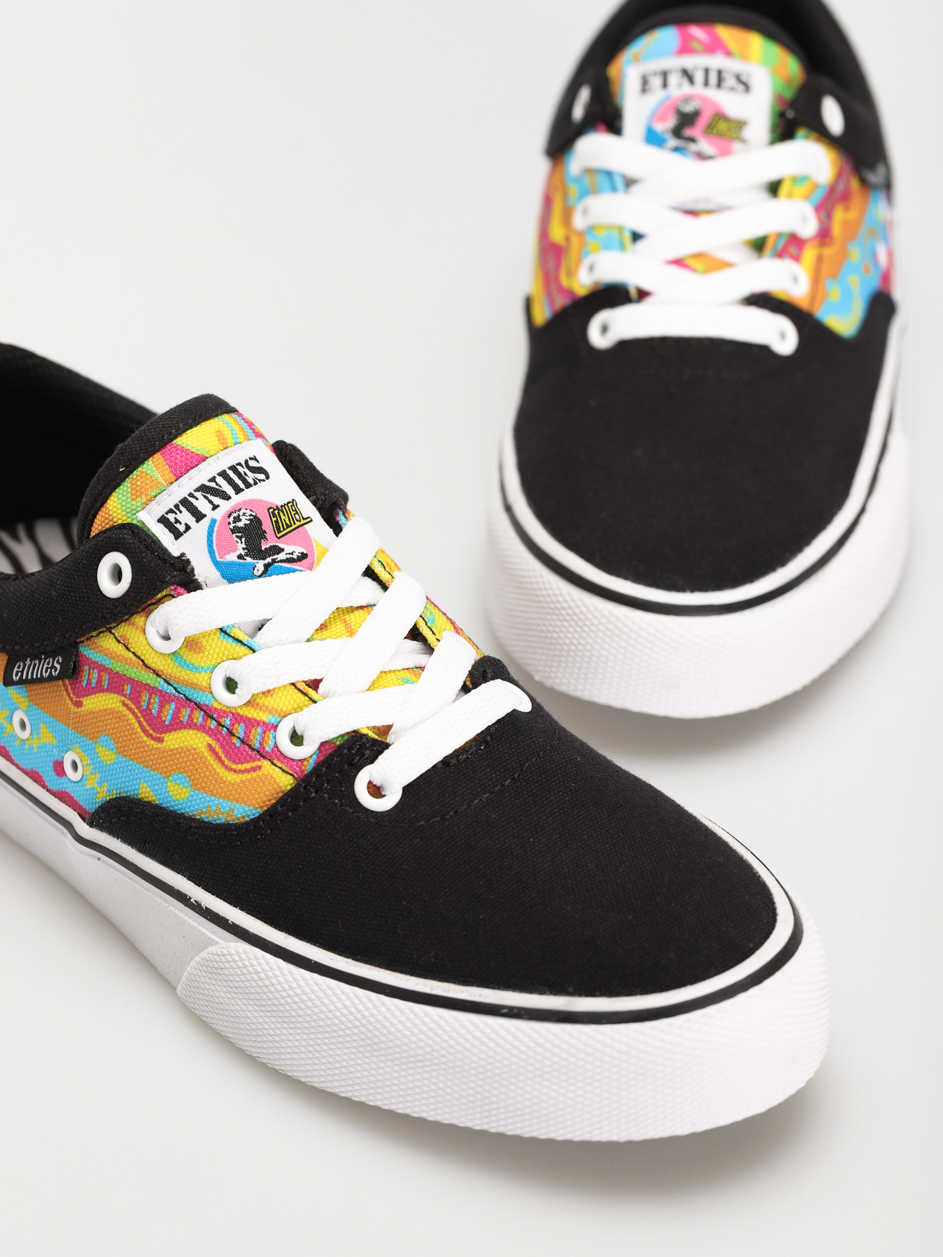 Etnies Factor Cipők (black/white/print)